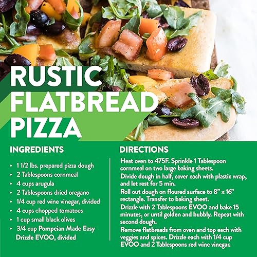 Miniatura 9 de Pompeian Made Easy Drizzle Aceite de oliva virgen extra, potenciador de sabor, perfecto para aumentar el sabor de ensaladas y verduras, certificado