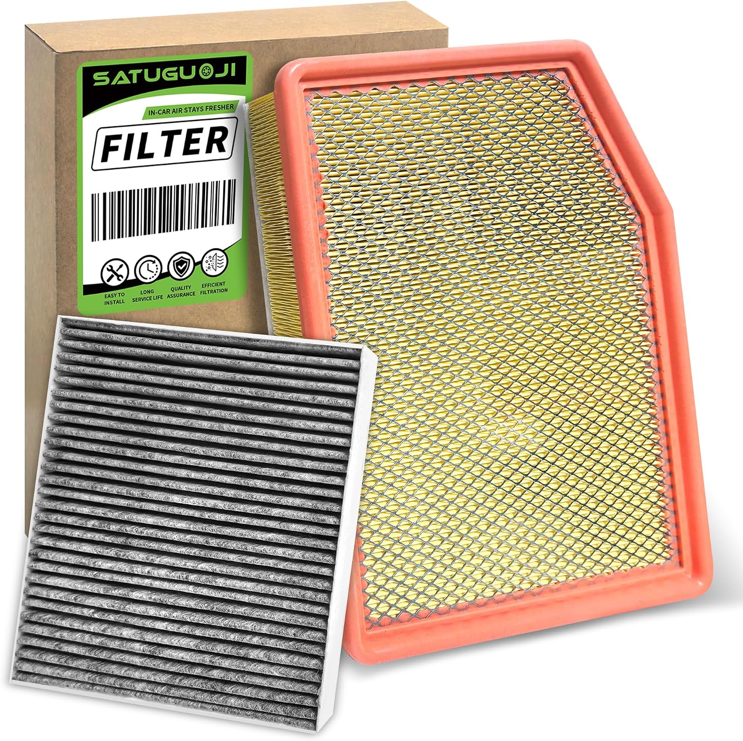 13356916 84121219 Engine & Cabin Air Filter set Fit for Silverado Sierra 1500 2500HD 3500HD 2019-2025, for Tahoe Yukon Suburban 2021-2026 Replace 13508023