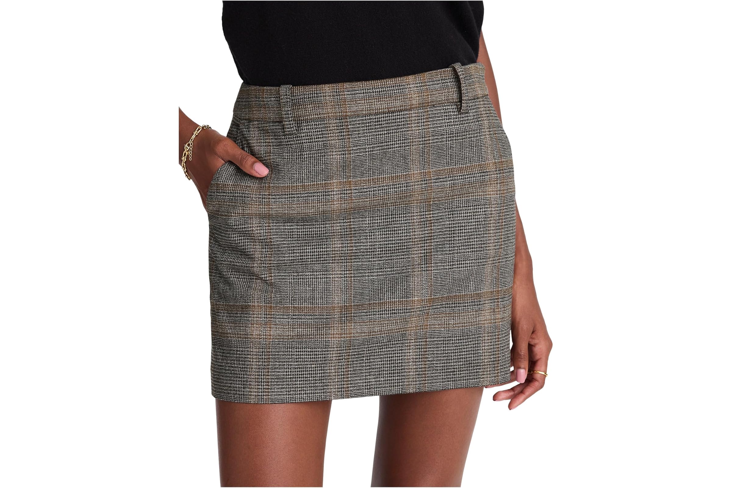 Юбка Madewell Trouser Mini Skirt - Plain Weave Plaid