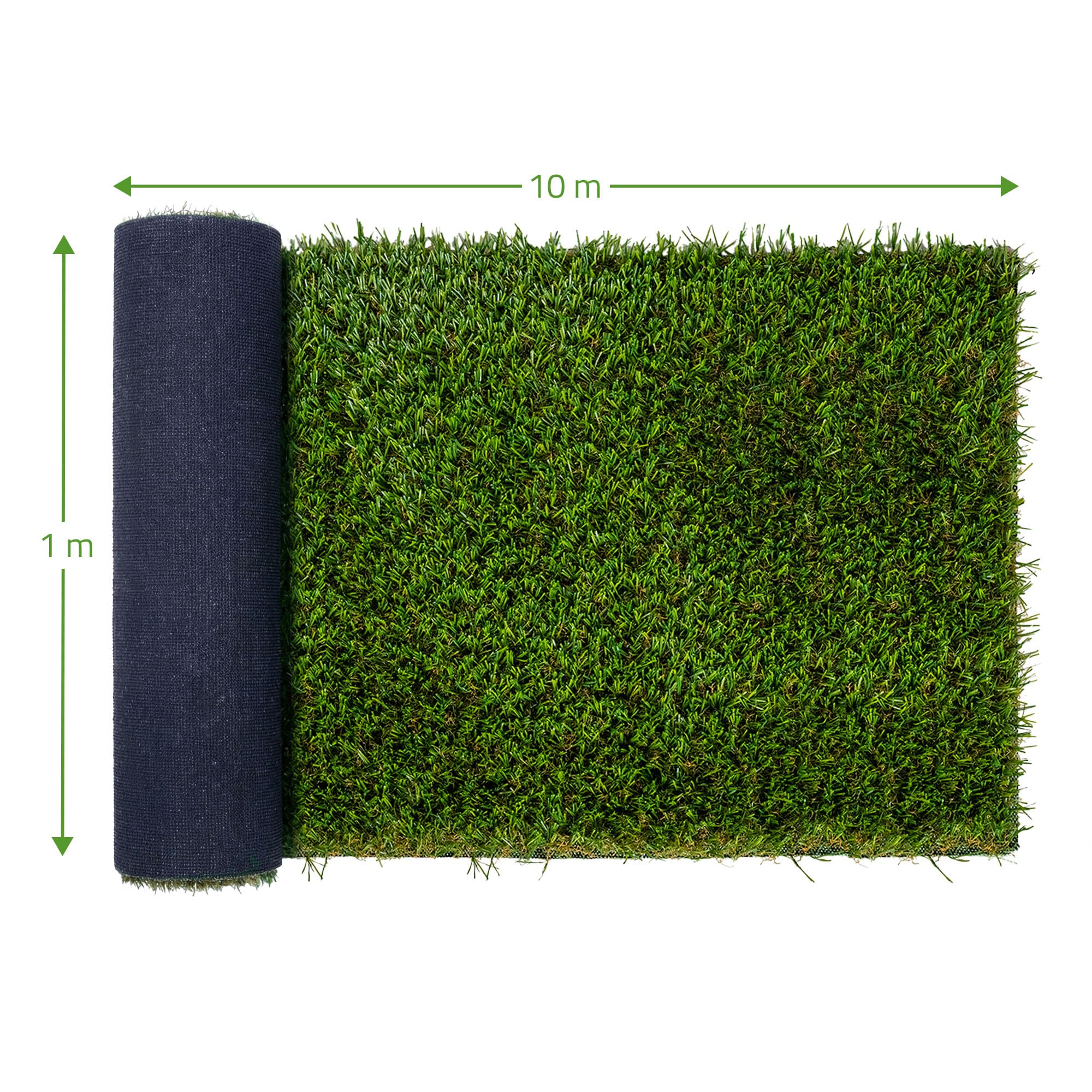 Casanoov Gazon Synthétique PELMO 1x10 m 10 m² 20 mm Vert Polyéthylène Polypropylène Effet Naturel Résistant UV Chlore Haute Qualité Usage Terrasse Balcon Jardin Confort Durable
