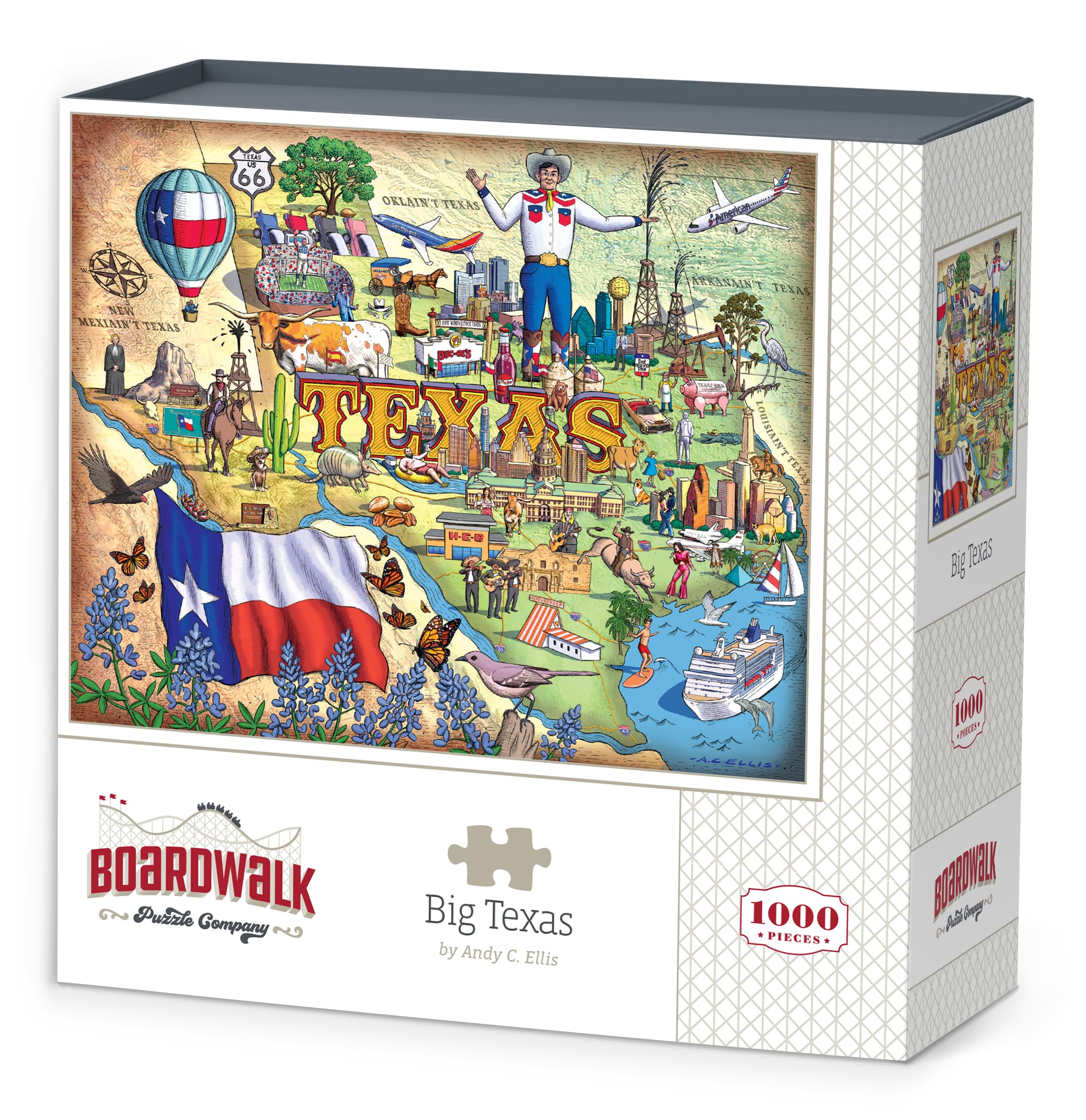 ジグソーパズル Amazon.com: Boardwalk Puzzles Big Texas, 1000 Piece Jigsaw Puzzle