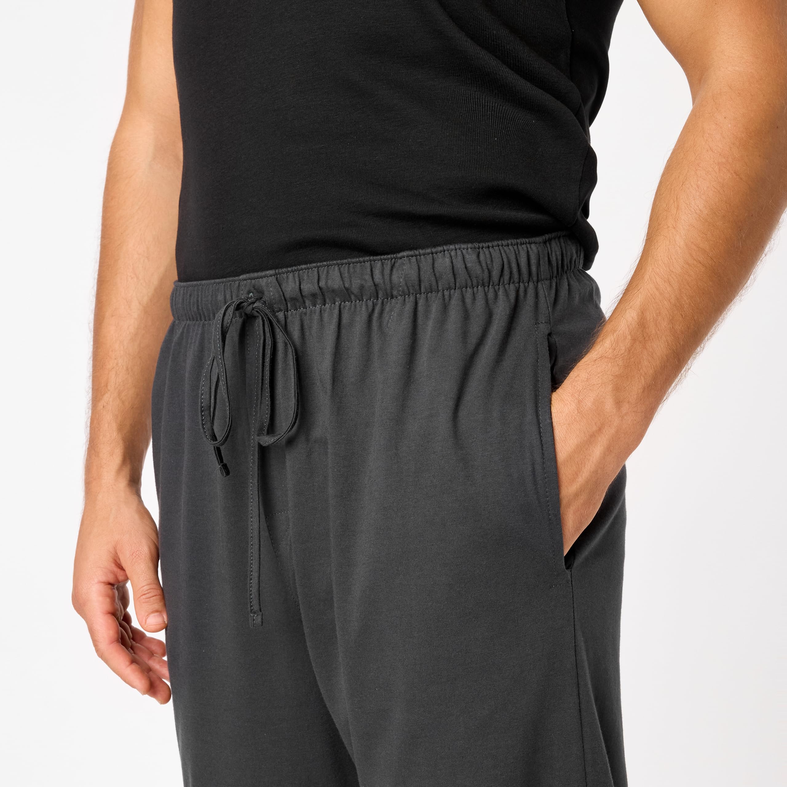 Timone Pantalon Pyjama Homme 100% Coton - Bas de Pyjama Confortable, Respirant, Coupe Droite, Taille Élastique, Poches Pratiques - Idéal Nuit, Détente, Maison - TPP-001