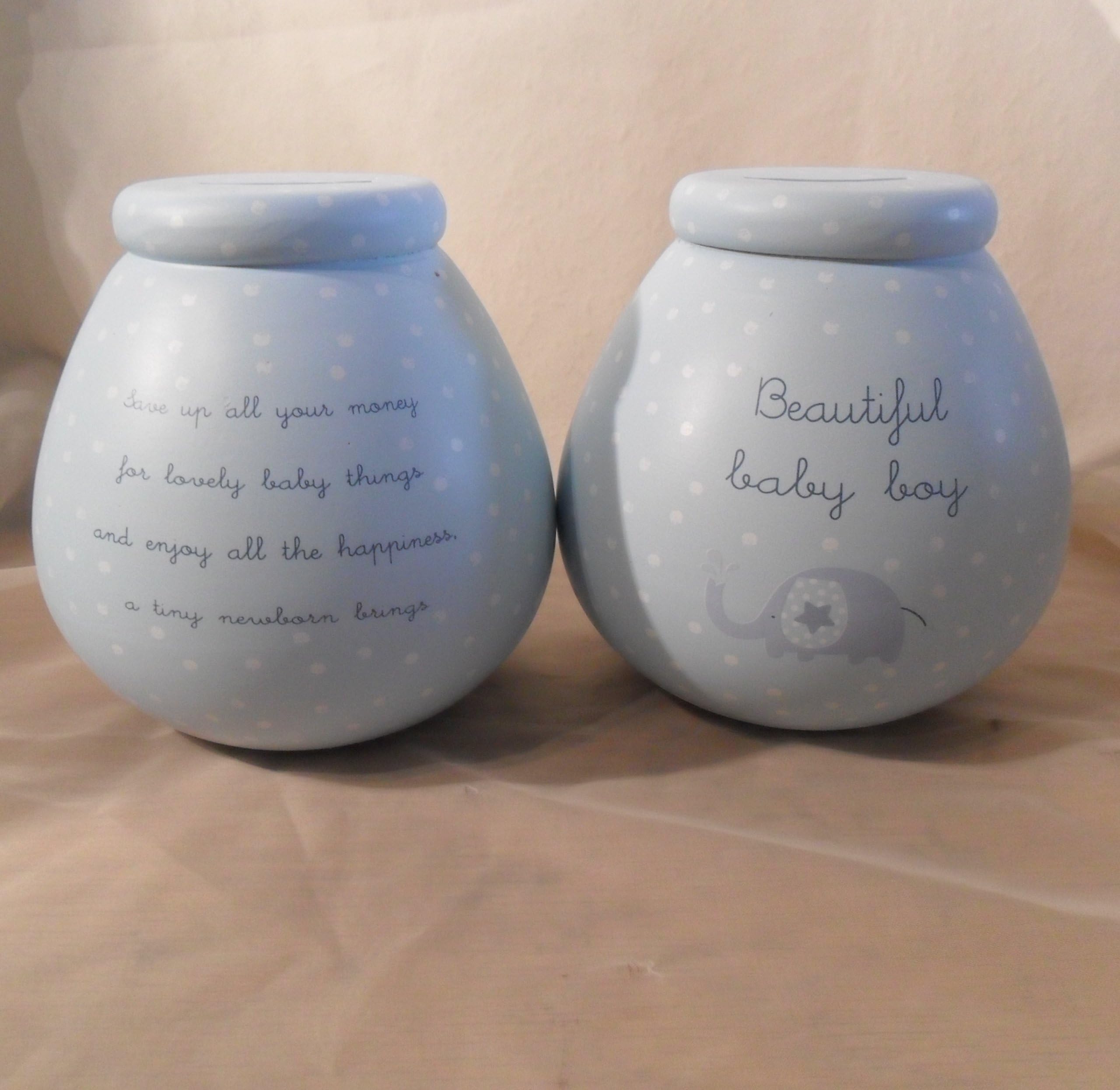 Pot Of Dreams Ceramic Money Box/ Pot BABY BOY (51007)
