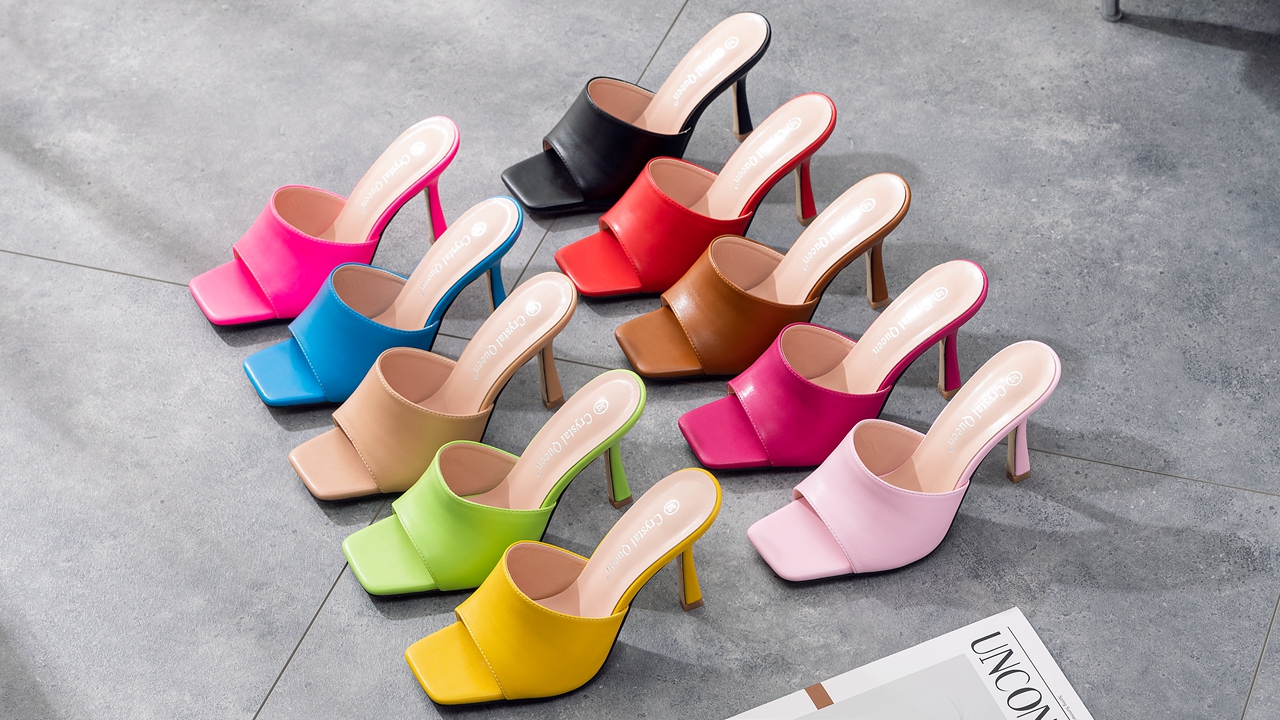 Amazon.com | Crystal Queen Women's Square Open Toe Heeled Sandals
