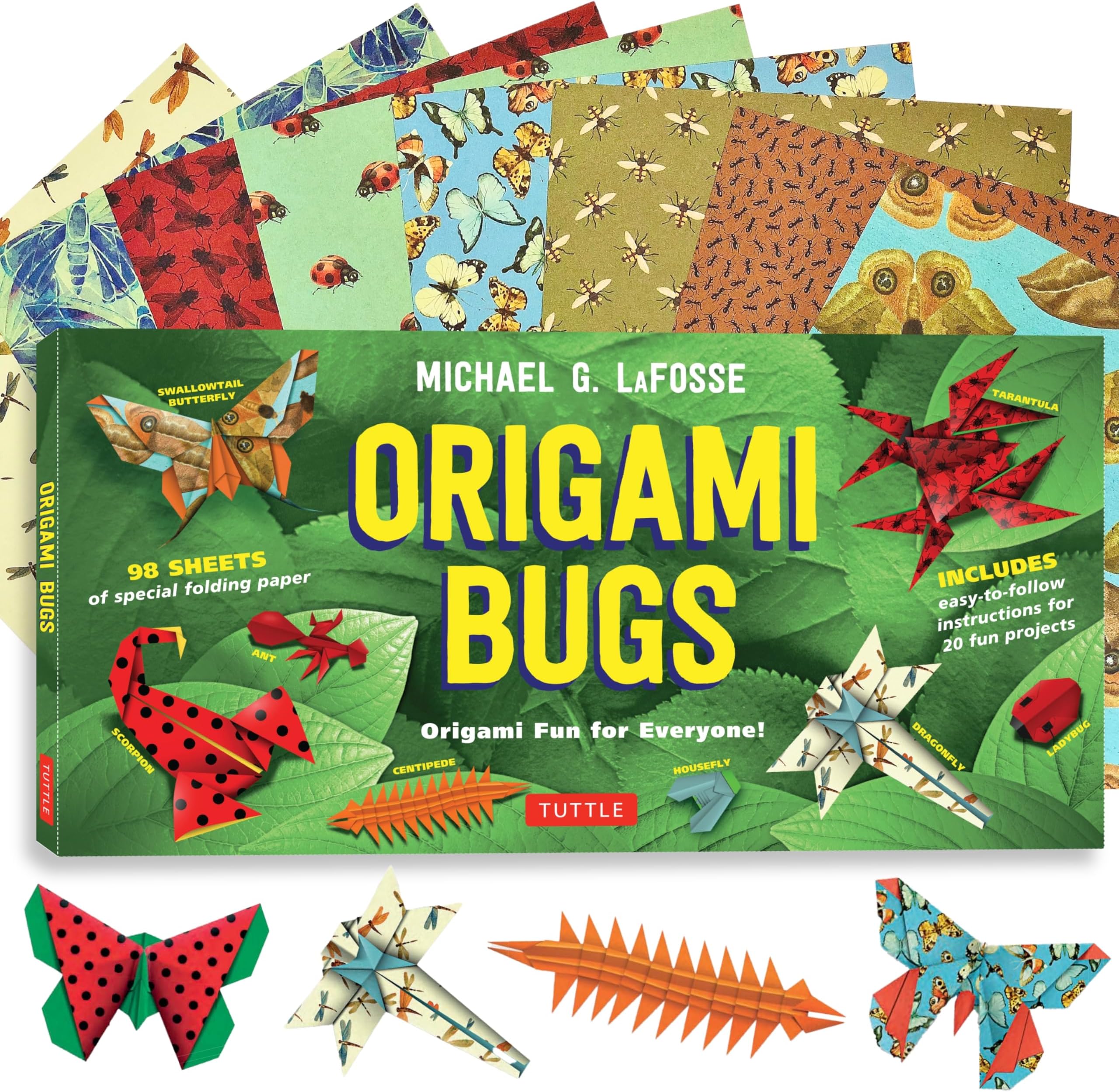 Origami Bugs Kit: Origami Fun for Everyone!: Kit with 2 Origami Books
