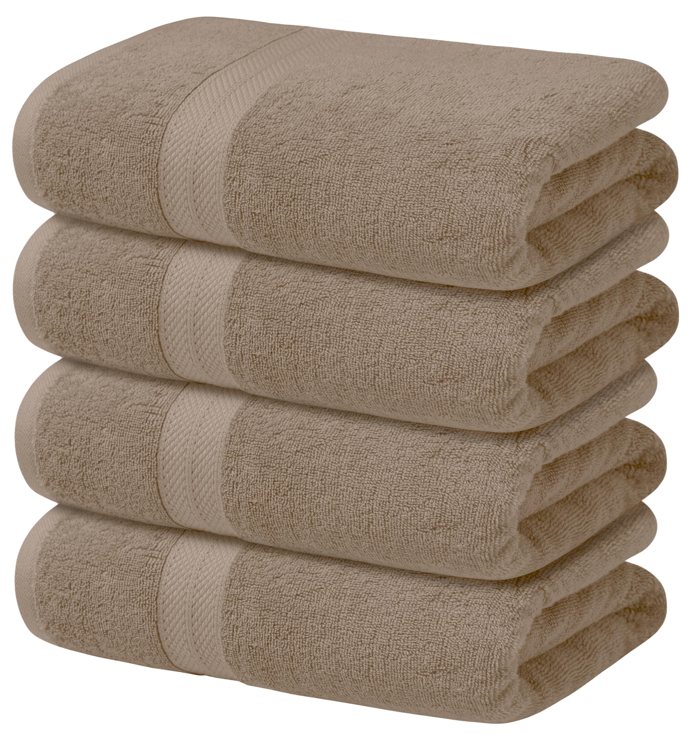 Amazon.com: Avalon Towels Beige Bath Towels Set of 4 pcs (27x54
