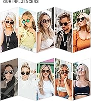 Vista 7 de SOJOS Small Round Classic Polarized Sunglasses for Women Men Vintage Style UV400 Lens MAY SJ2113