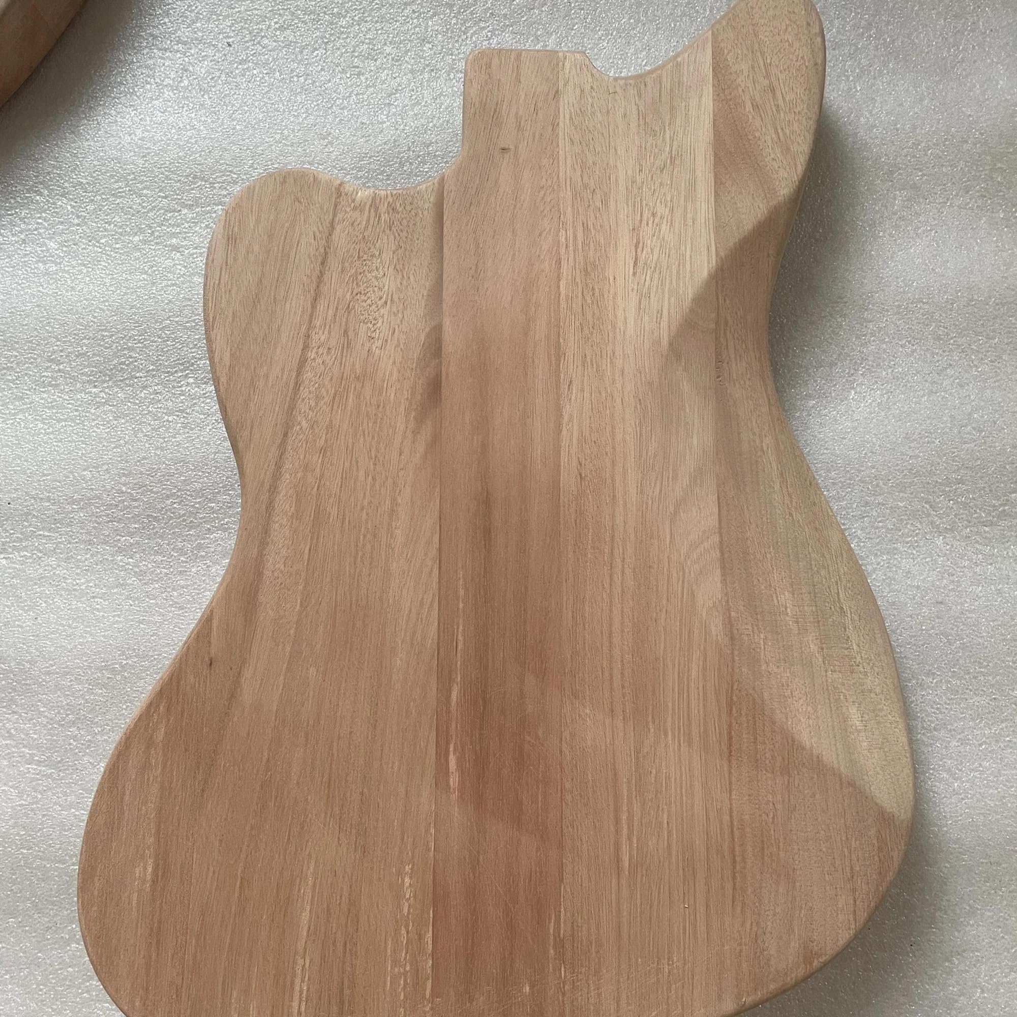Unfinished Guitar Body Semi Finished Mahogany Wood Barrel For JM Style Electric Guitar(Style 2)