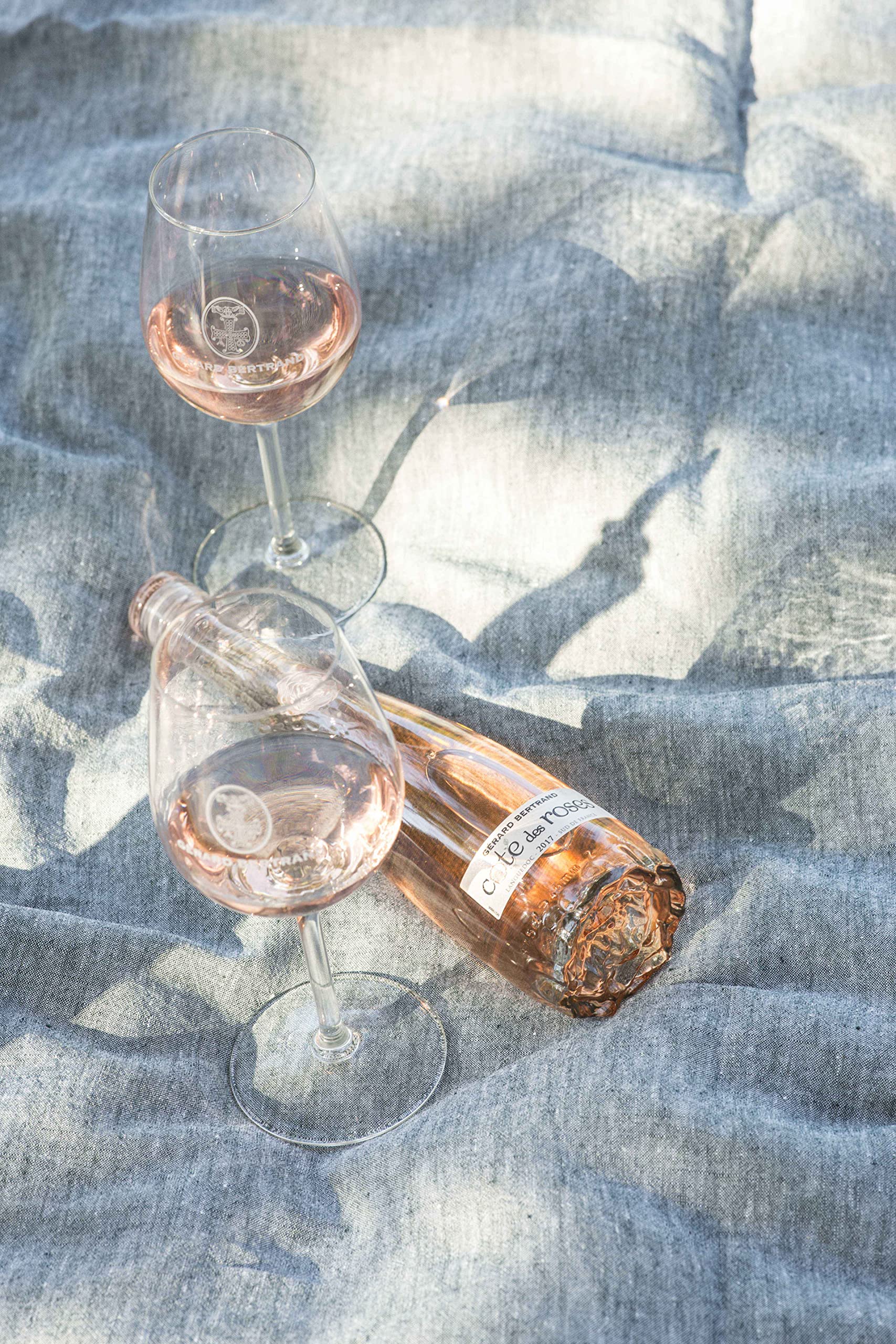 Gérard Bertrand Cote des Roses Rosé 2024 – Vin Rosé AOP Languedoc – Bouteille Design Rose – Demi Bouteille 6x37,5cl – Gérard Bertrand