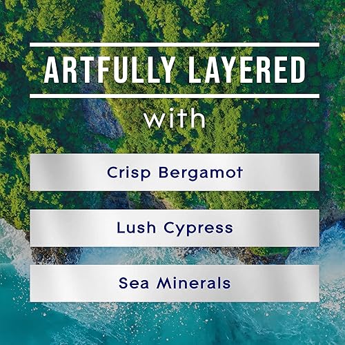 Miniatura 3 de Glade Tarro de vela perfumada de 3 mechas, niebla marina y ciprés, ambientador infundido con aceites esenciales, 6.8 onzas, 3 unidades