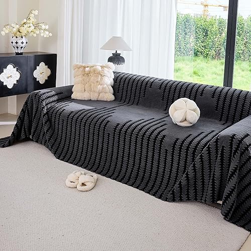 Miniatura 8 de Funda de sofá de felpa para perros, fundas de sofá para sofá de 2 cojines, fundas de sofá antideslizantes para mascotas, forro polar Sherpa