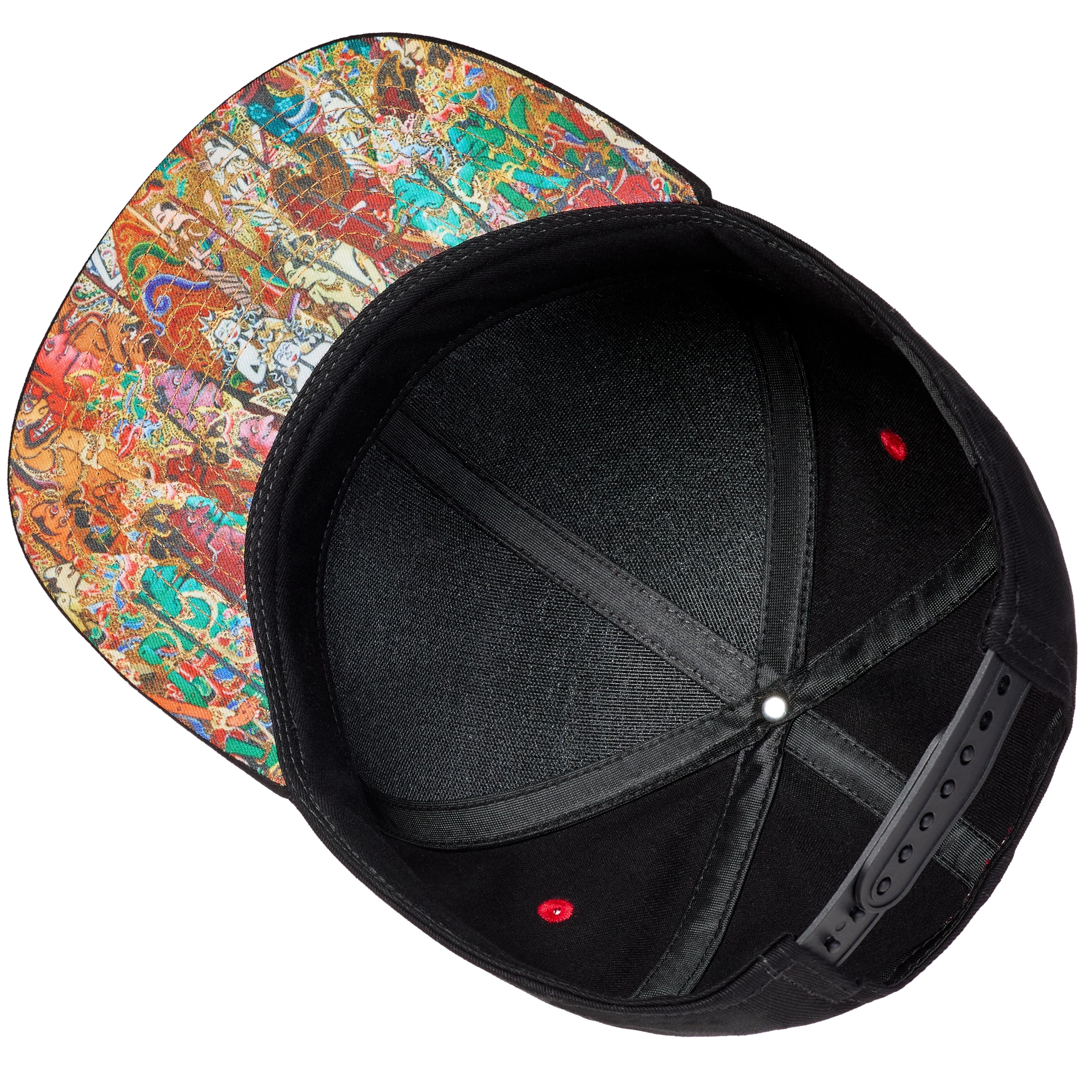 Cadency® Snapback Cap Herren, Bali, Baseball Kappe, Basecap gerader Schirm, Premium Qualität, Langlebig, Einheitsgröße, Unisex