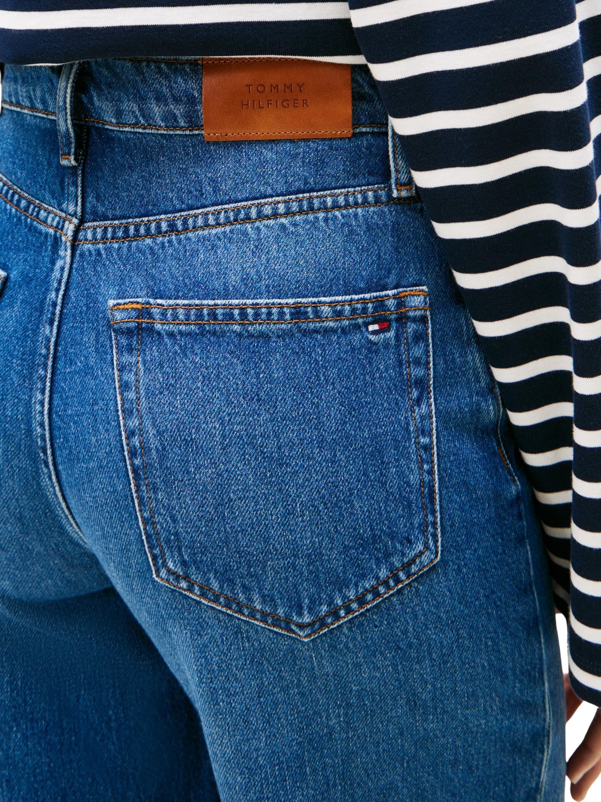 Tommy Hilfiger Vaqueros Mujer FLO Wide Leg Talle Alto