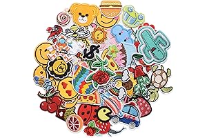 60pcs Random Assorted Styles Embroidered Patches