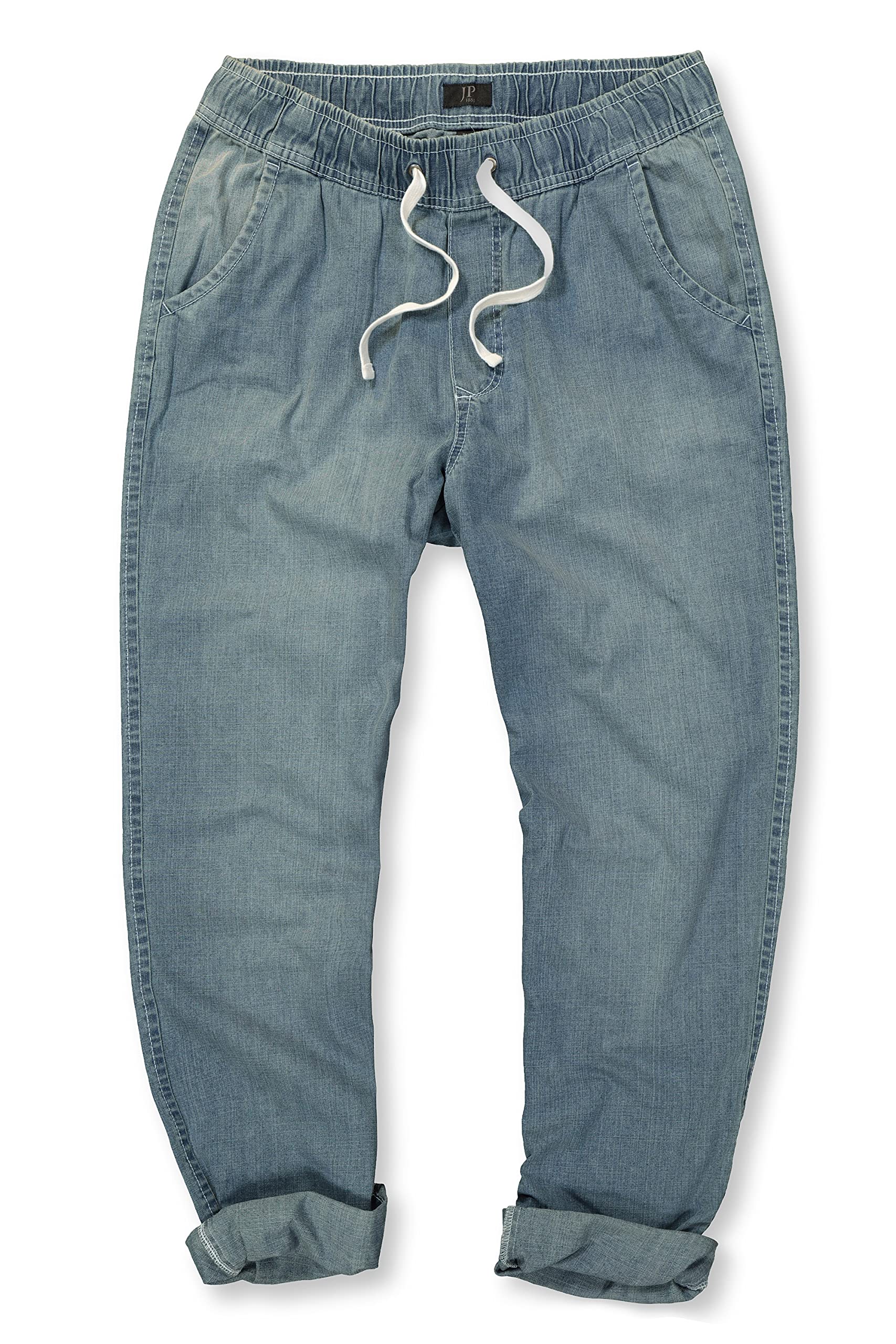 JP 1880 Pantaloni dal Taglio Ampio con Quattro Tasche ed Effetto Jeans 726843