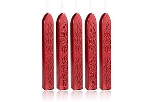 Yoption Red Sealing Wax Sticks: Embellish Your Creations with Regal Elegance