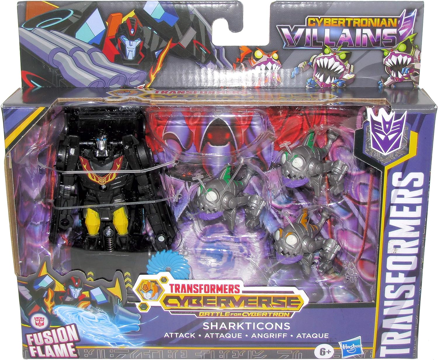 Transformers Cyberverse Battle for Cybertron Sharkticons Attack with