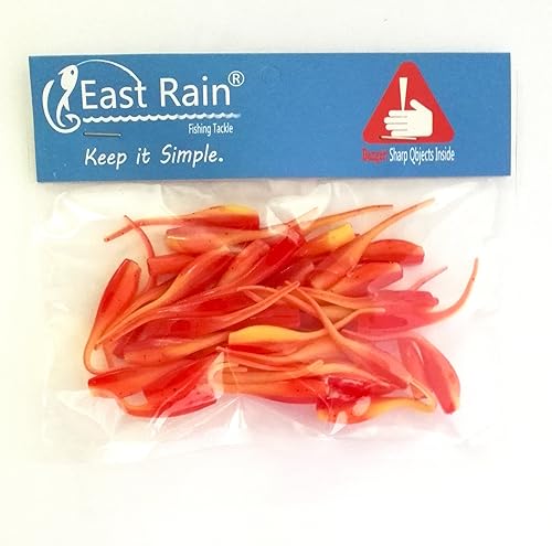 Miniatura 5 de Coloridos cebos suaves de renacuajo (PVC1.97 pulgadas0.04 onzas50 unidades de paquete5 opciones de colores)