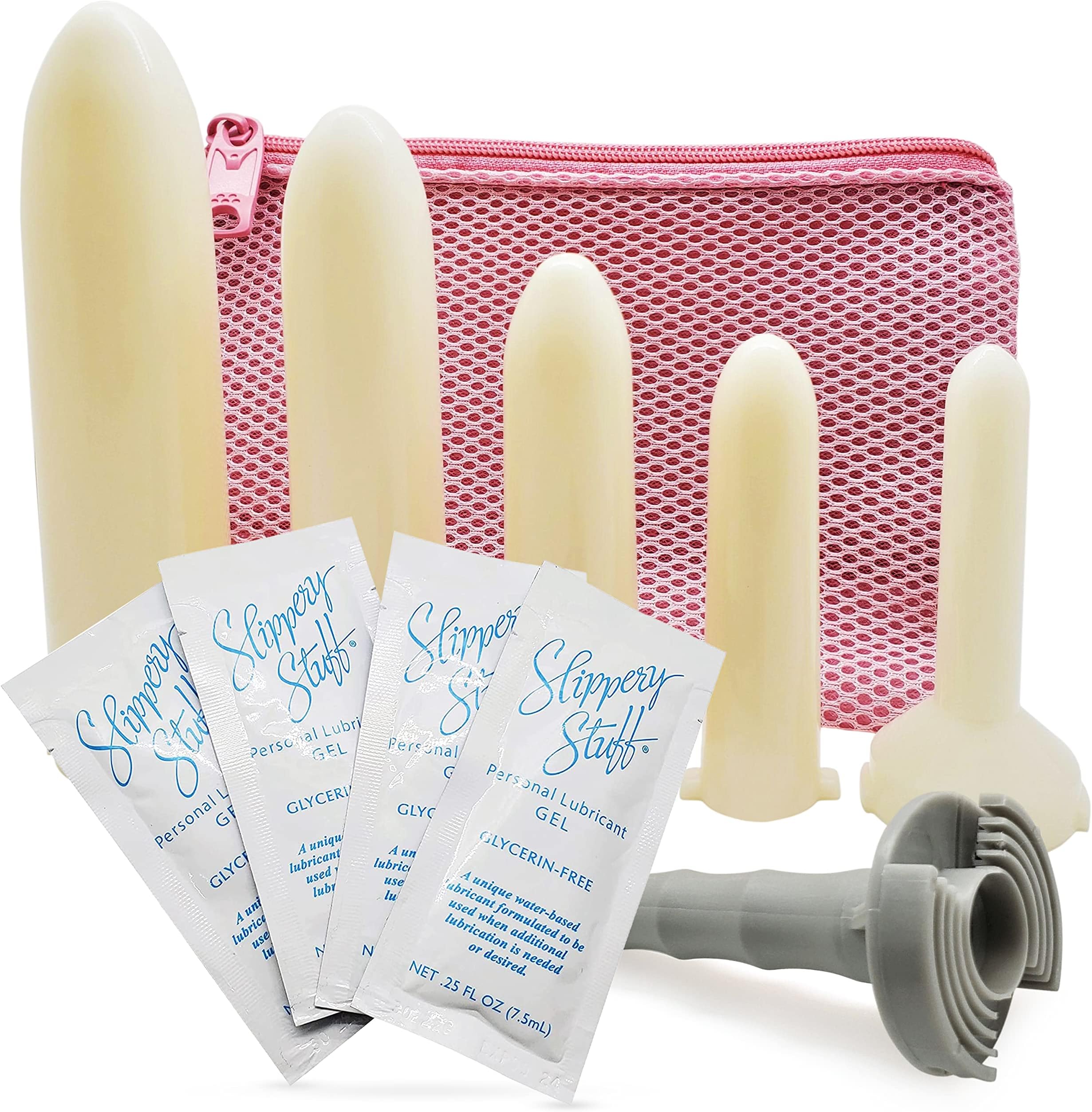 Set of 5 Plastic Dilator with Instructions Bag and Personal Lubrication Industrial