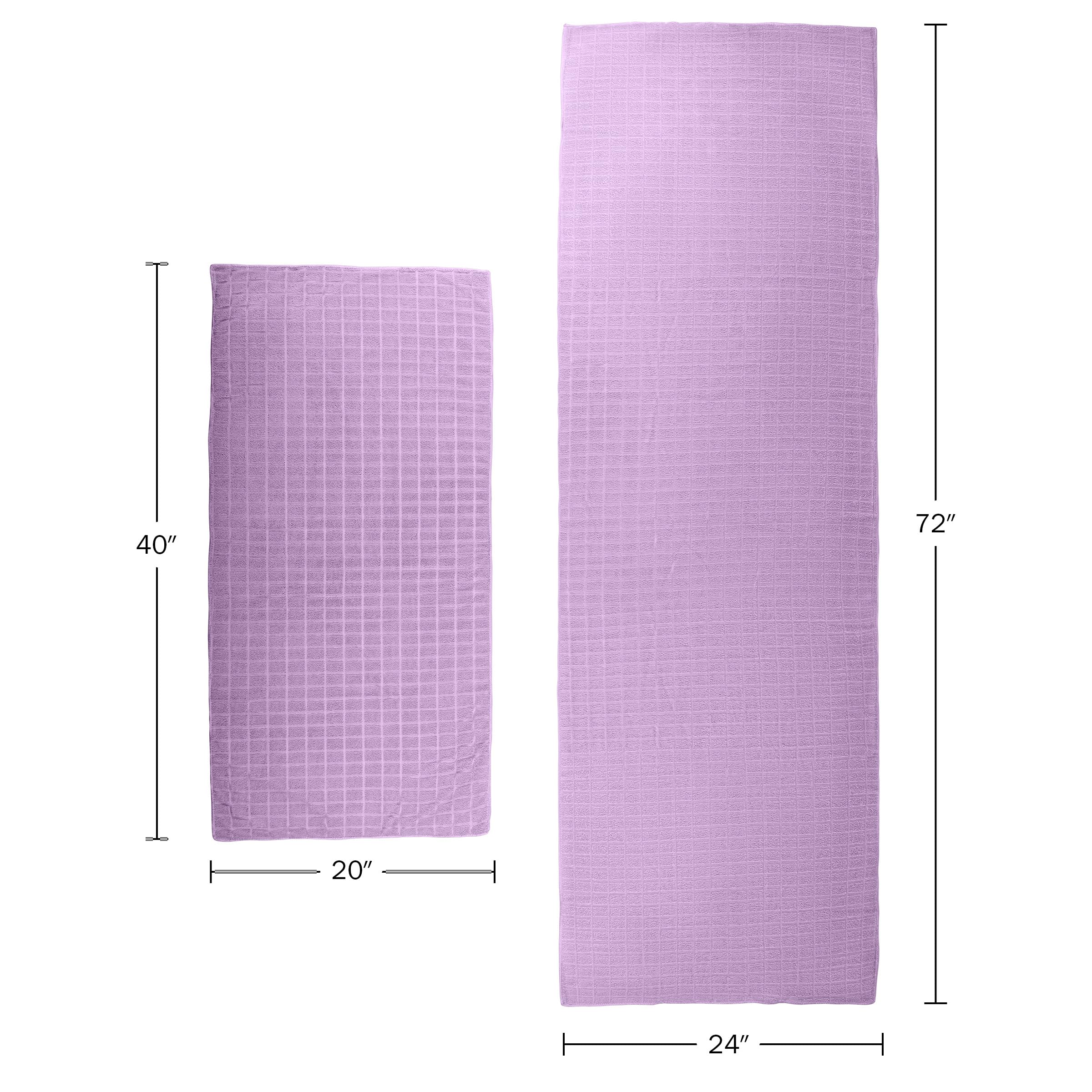 NEW | Wakeman Yoga Mat Towel And Gym Towel Set - 2-Piece Non - View #11