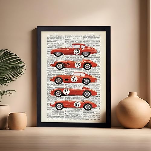 Miniatura 5 de Monem Art Dictionary - Póster artístico, impresión retro de carreras de automóviles, arte de autos italianos, arte de autos de carreras, regalo para