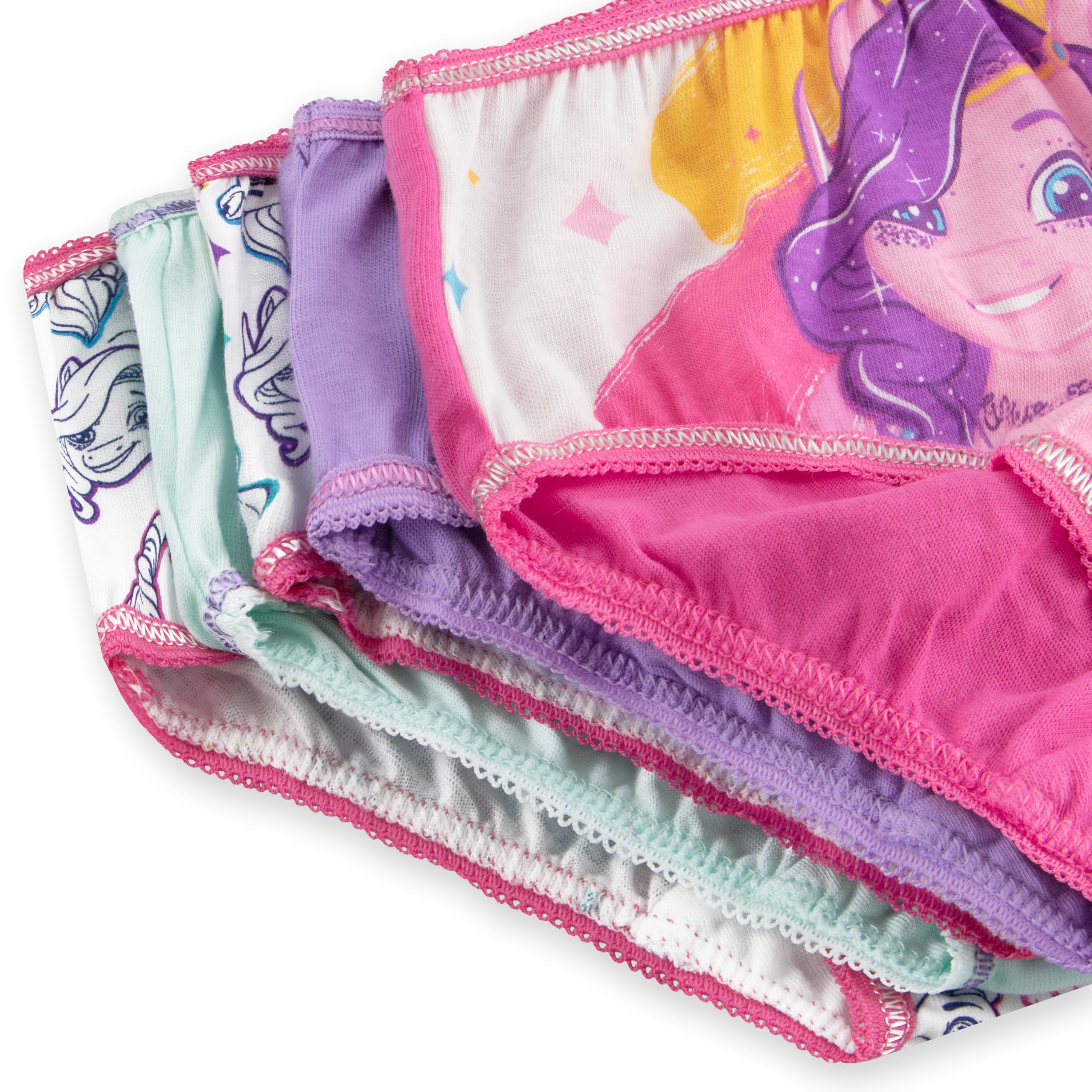My Little Pony Majtki Dziewczęce 5-Pack, Bawełniana Bielizna Dla Dzieci, Wygodne Majtki Dla Dziewczynki