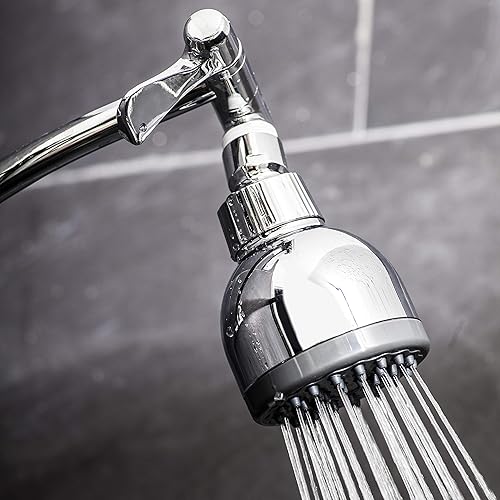 Miniatura 8 de AquaBliss Filtro de ducha revitalizante SF100 con 3 cartuchos SFC100 y cabezal de ducha de alta presión TurboSpa de 3" - Cromo