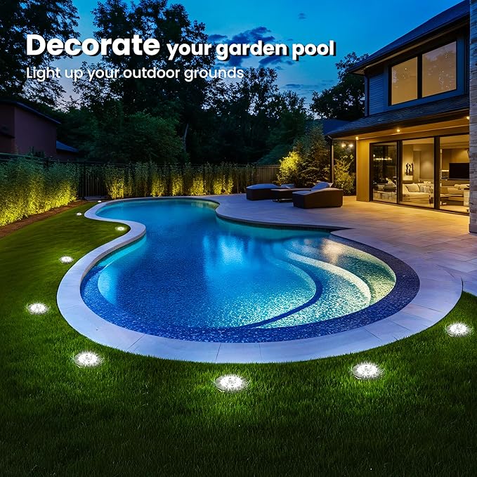 SOLPEX 6 Pack Luces Solares para Piscina LED Blancas Frías miniatura 4