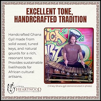 ハンドメイド　アフリカンXylophone Amazon.com: Africa Heartwood Project Classic Heartwood Gyli