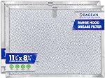 Bagean Stove Hood Vent Filter 11.25" x 8.25" 99010196 Compatible with Broan Range Hood Filter Replacement and Nutone Kitchen Exhaust Fan - Aluminum Screen Blocks Grease & Filters Oven Air (2-Pack)