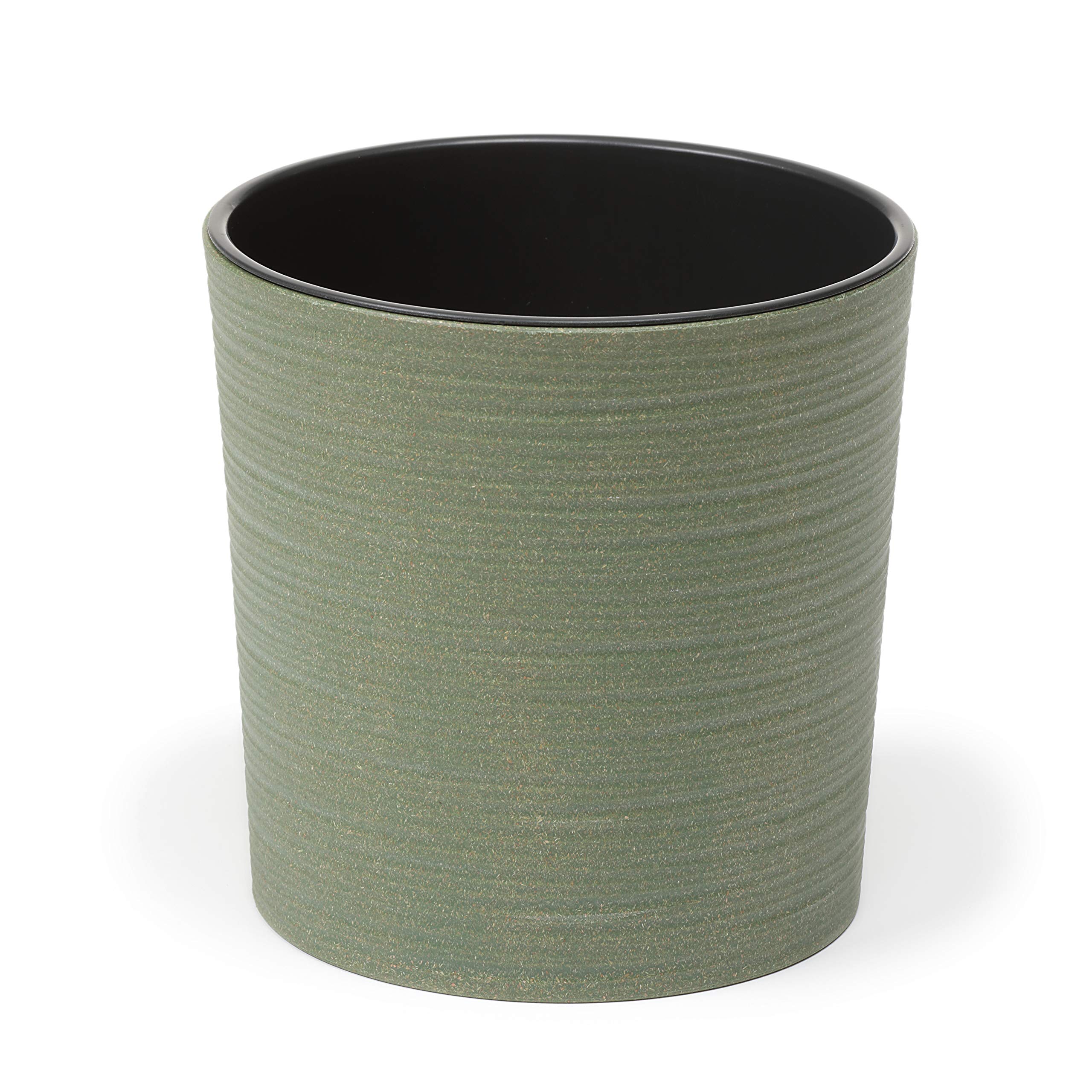 Lamela Green Eco Flowerpot Herb Plant Flower Pot | Malwa Dluto | Ø190mm | Up To 40% Of Wood | Windowsill Holder Balcony Garden Container Bucket | Home Decor | Mix! Match! Play! (Forest )