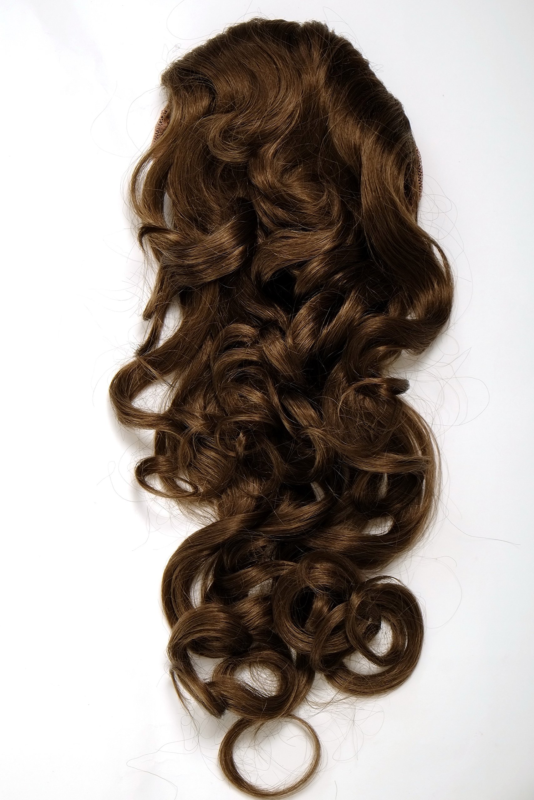 WIG ME UP WK03-12 Hairpiece ponytail with combs and elastic draw string curly voluminous very long golden brown 23inch - Image 3
