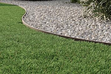 EasyFlex 4-Inch Composite Landscape Edging Kit, 40-Foot, Brown