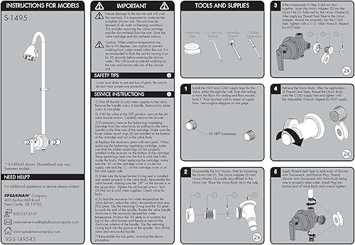 Miniatura 6 de Speakman - Cabezales de ducha S-1495-LH, sin cabezal de ducha, cromado