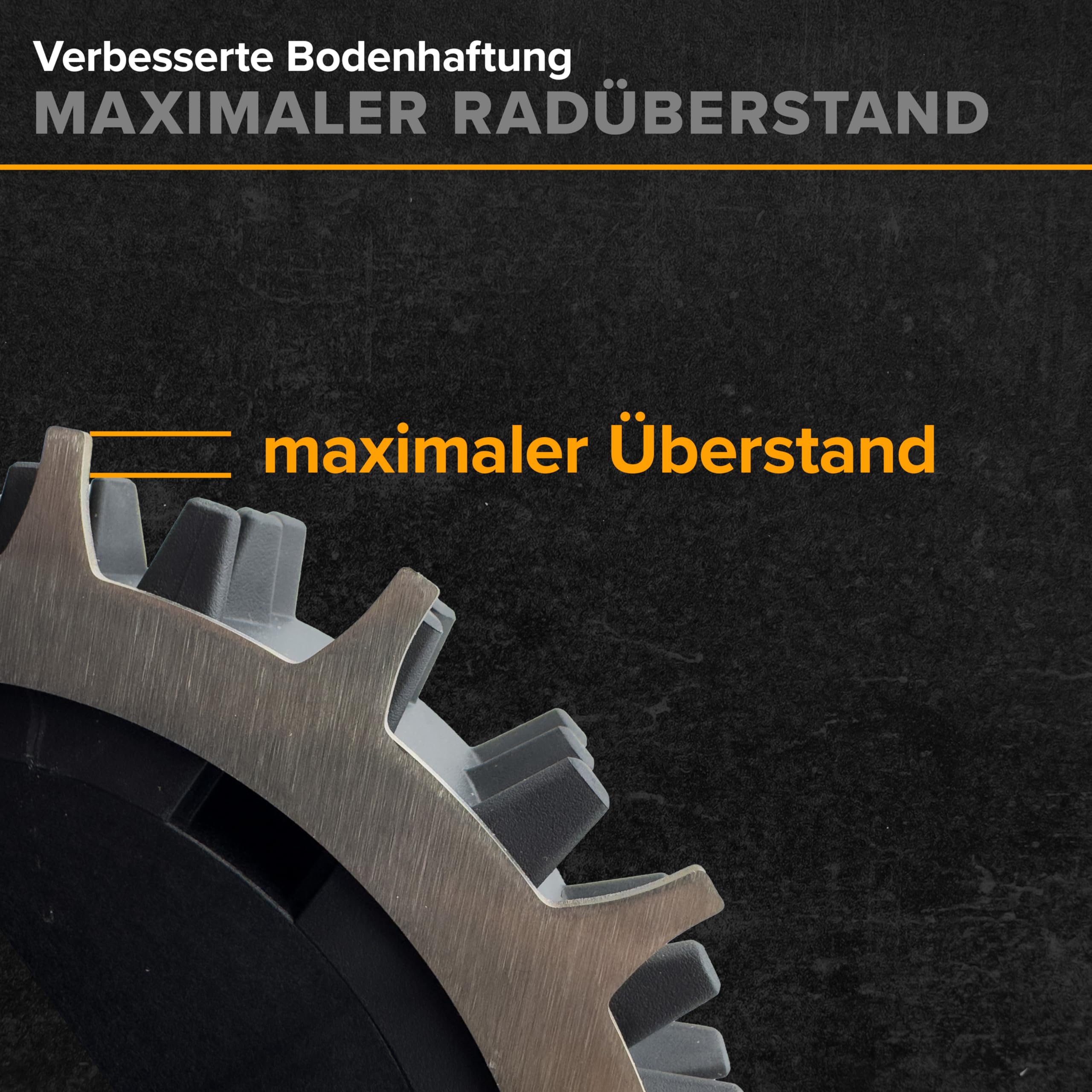 Edelstahl Spikes für Mähroboter Mova 600, ViAX 250, ViAX 300 – Traktionsspikes für Antriebsräder – inkl. 6x Montageschrauben – Rostfrei & langlebig – Zubehör Mähroboter