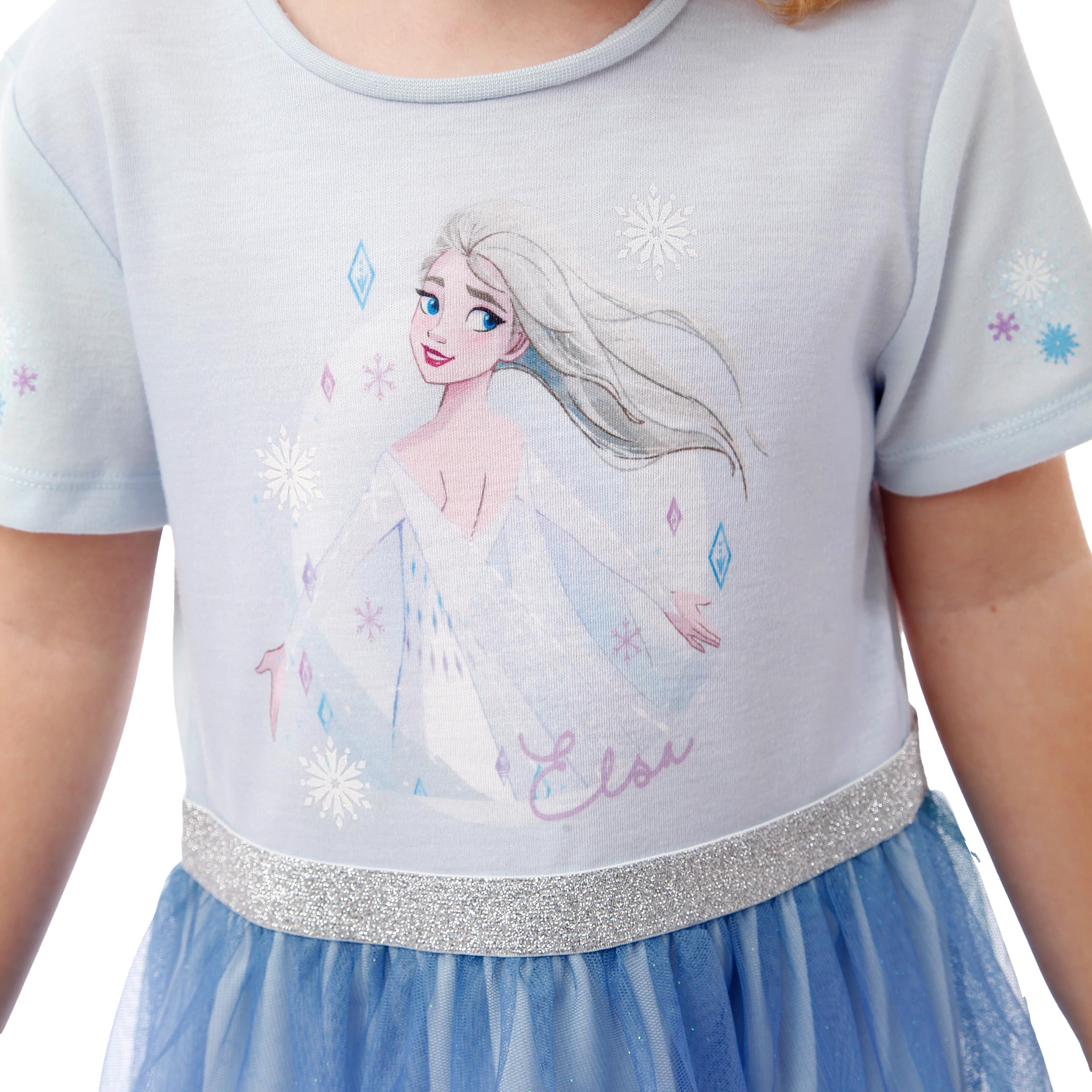 DISNEY Frozen Nachthemden | ELSA Schlafanzug Für Mädchen | Alter 18 Monate Bis 10 Jahre