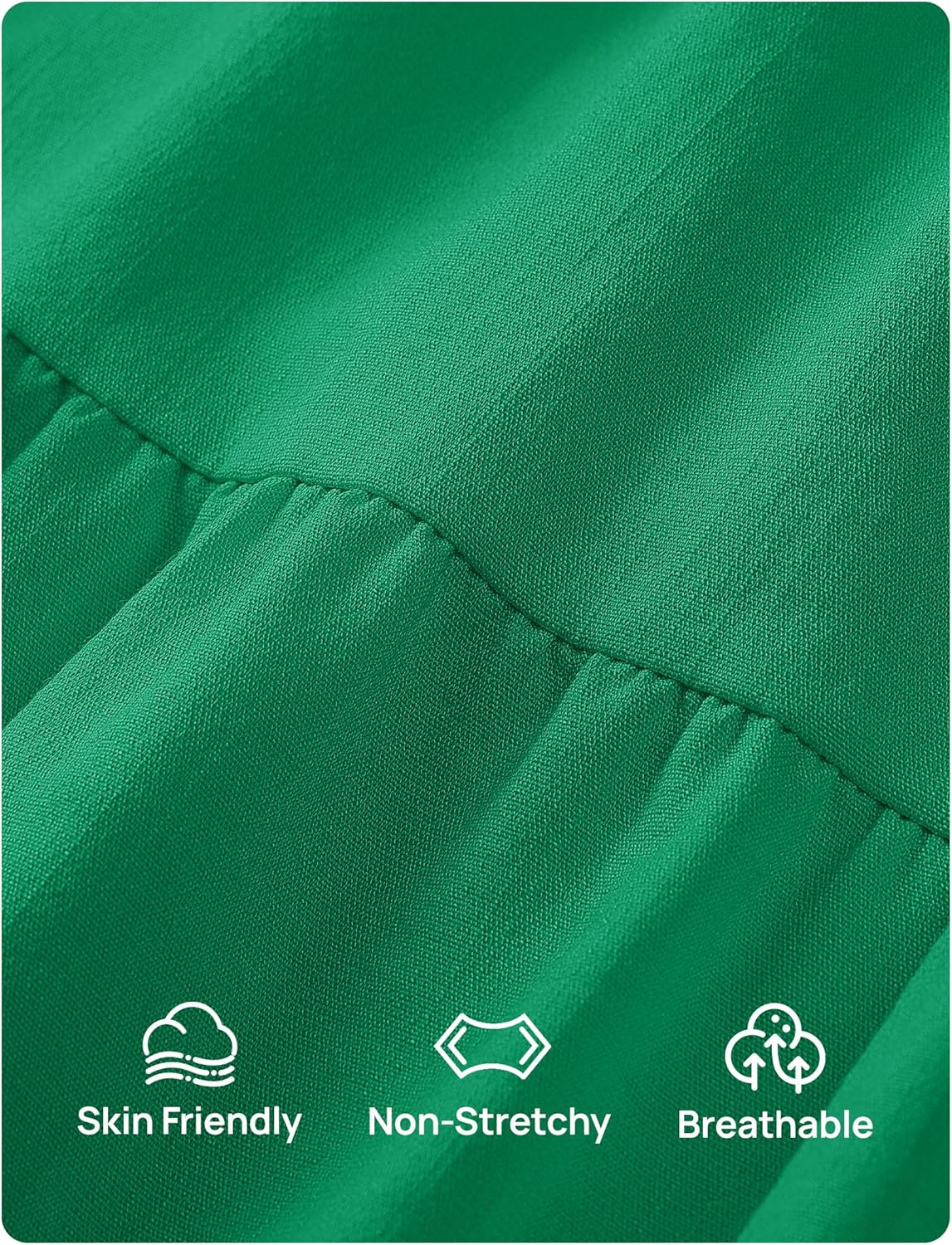 ZESICA Womens Summer Casual Flowy Vacation Maxi Dress 2026 Short Puff Sleeve A Line Smocked Cutout Beach Party Dresses - Image 8