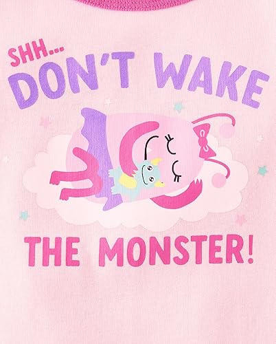 Miniatura 5 de The Childrens Place Conjunto de pijama de 2 piezas de camiseta y pantalones de manga corta para bebé 100  algodón