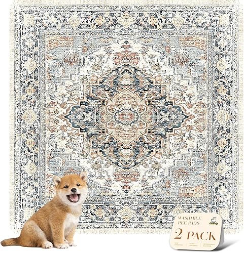 Miniatura 97 de nunubaby Almohadillas lavables para orina de perros, elegante, antideslizante, a prueba de fugas, reutilizable, ultraabsorbente, para jaulas y