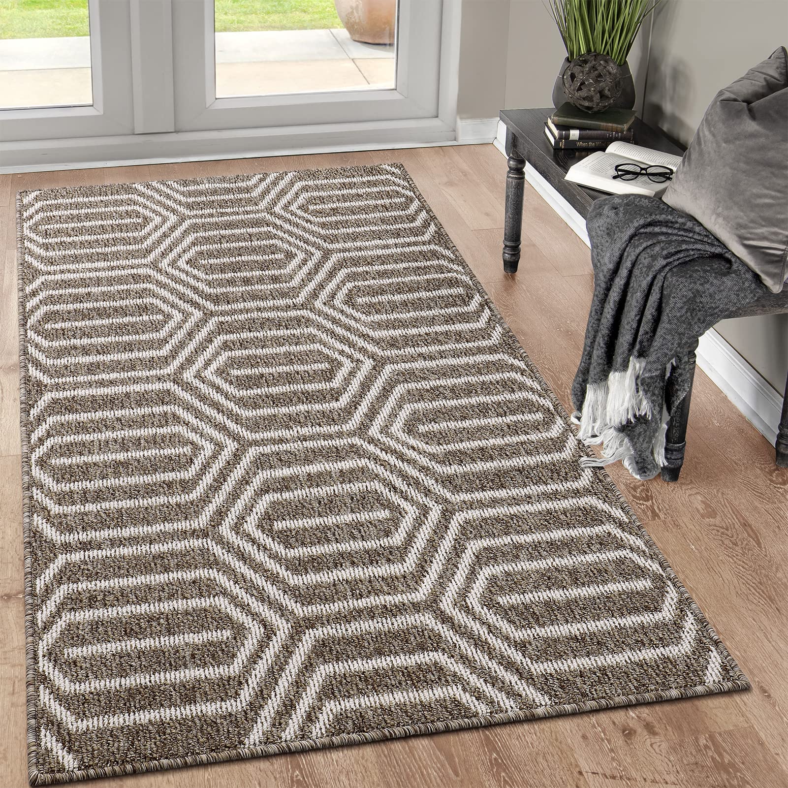 Indoor Doormat 36"x 59", Absorbent Front Back Door Mat Floor Mats, Rubber Backing Non Slip Door Mats Inside Entrance Door Runner Rug Mud Dirt Trapper,