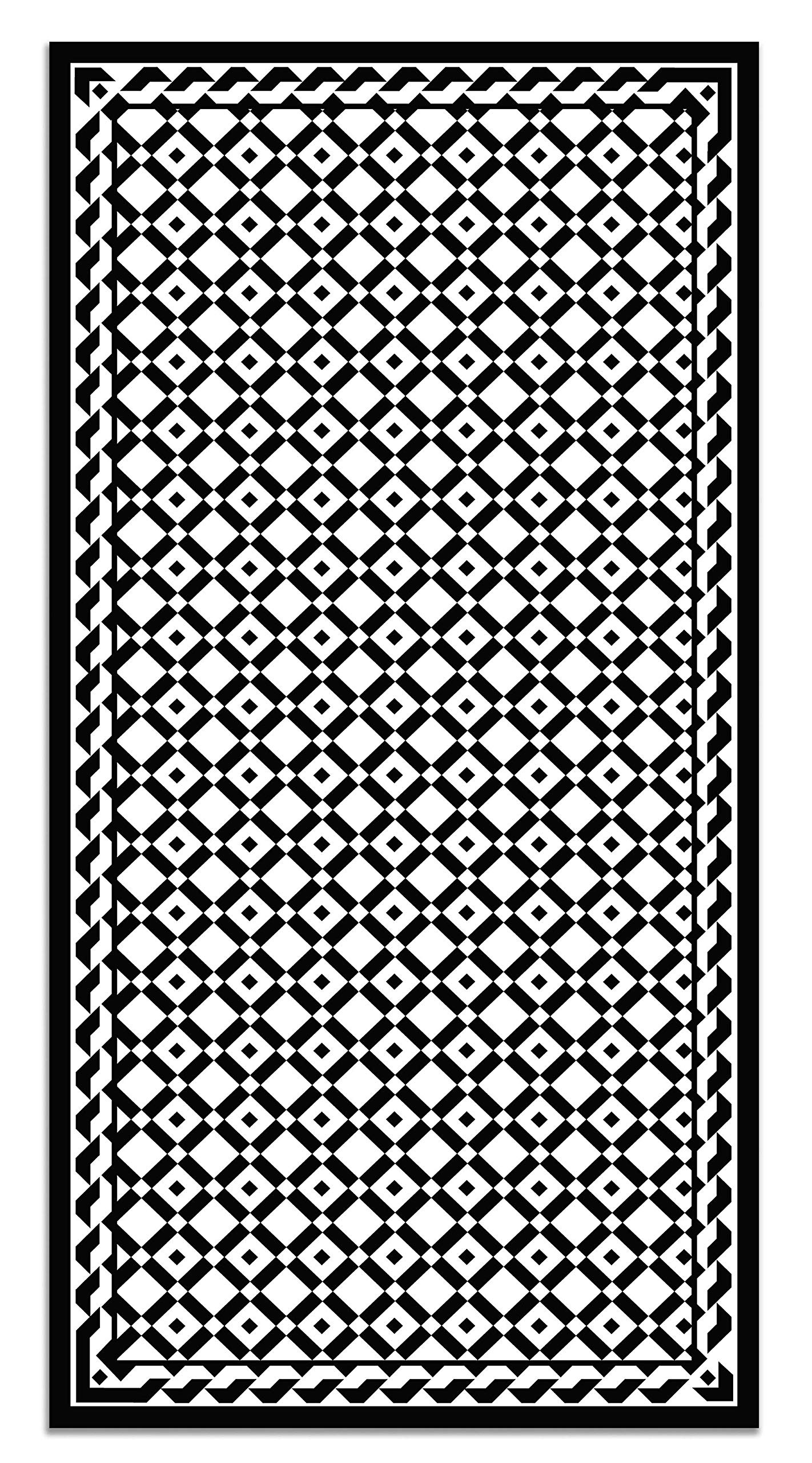 Tapis vinyle antidérapant pour éviter les taches en cuisine 80x150