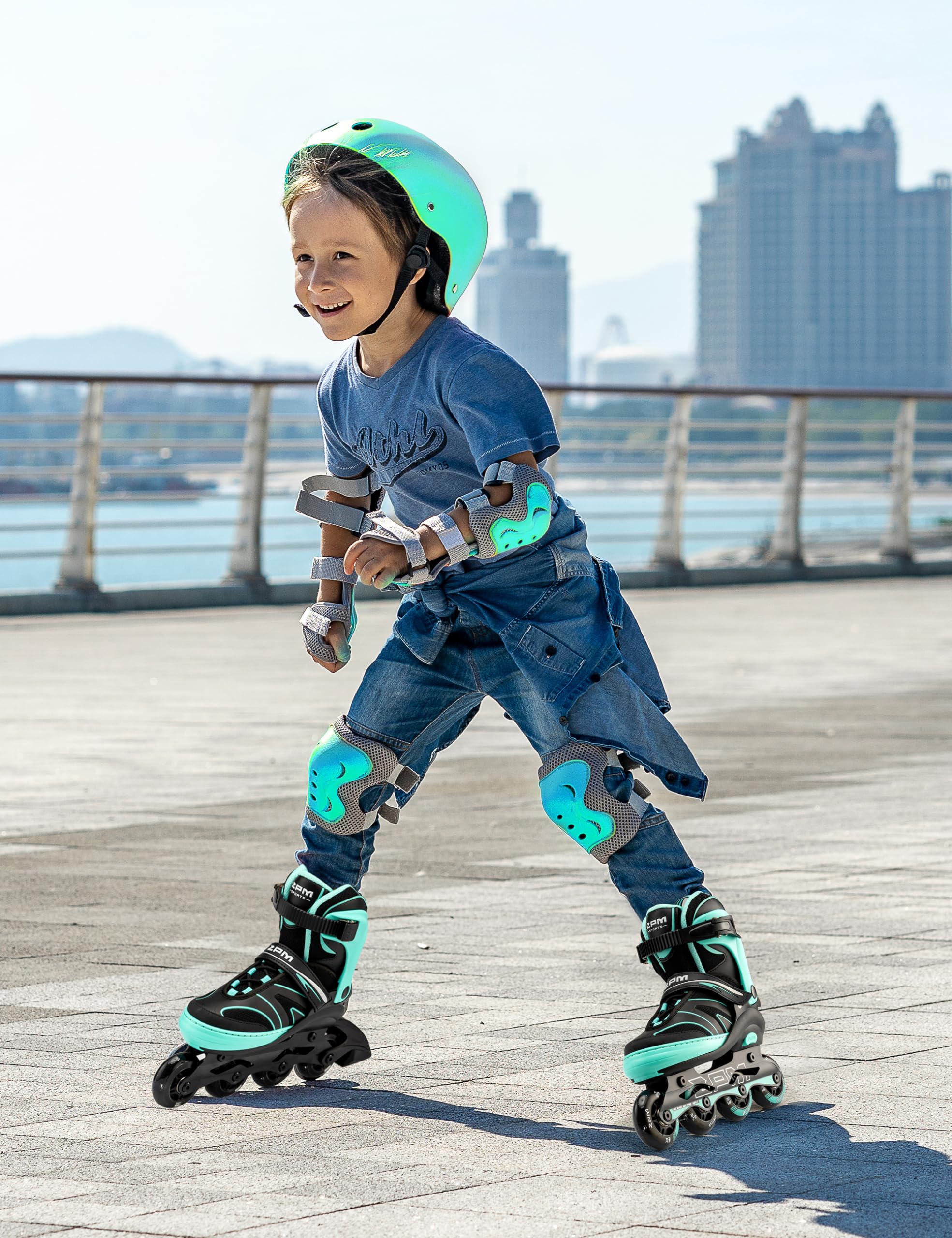 2PM SPORTS Regulable Patines en línea para Hijo para niños y niñas con Ruedas de PU 82A — view 8