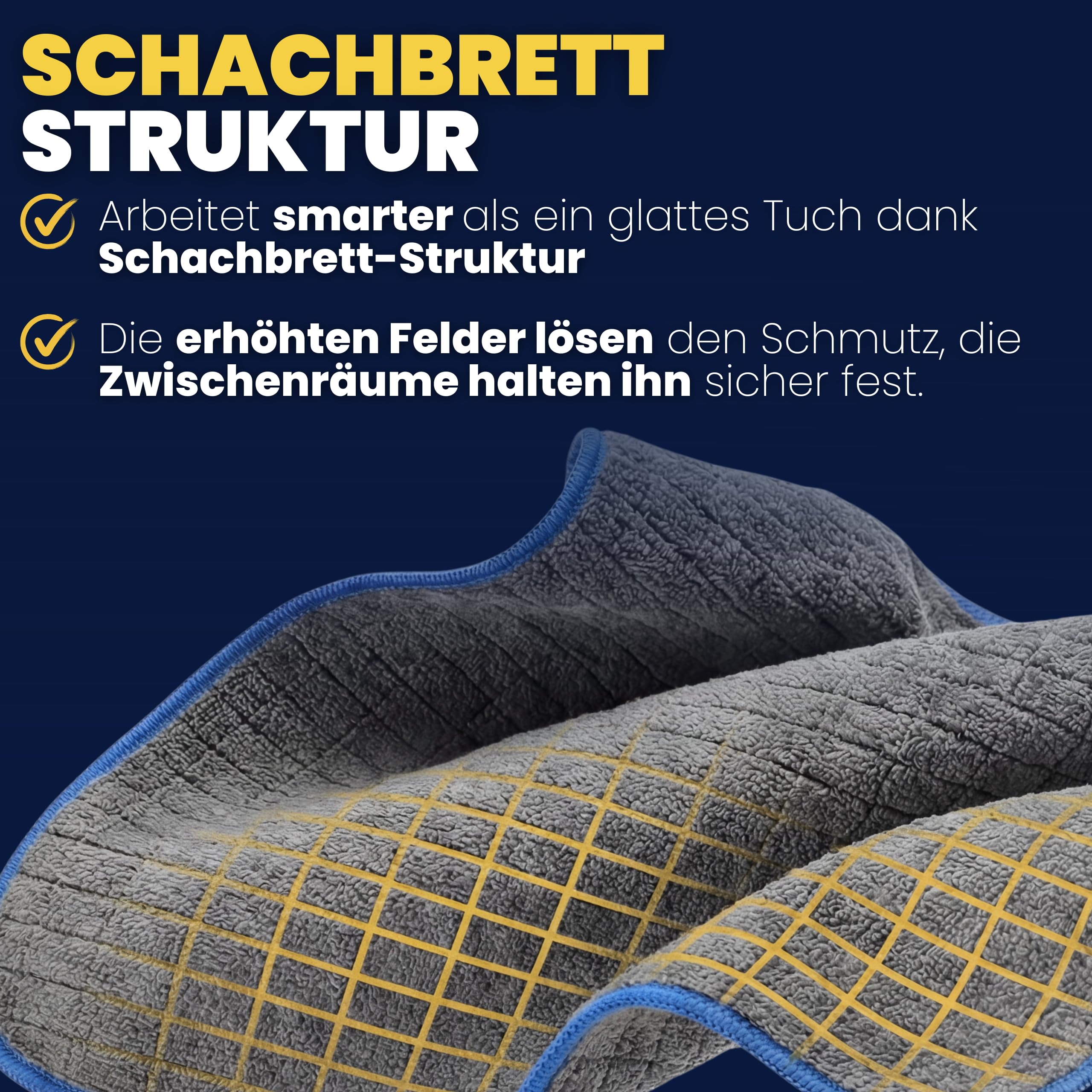 24X Lackschonende Mikrofasertücher 380 GSM, super Saugstark, Poliertücher, fusselfreie Microfasertücher für die Autopflege, Microfasertuch Auto und Motorrad, 40cm x 40cm