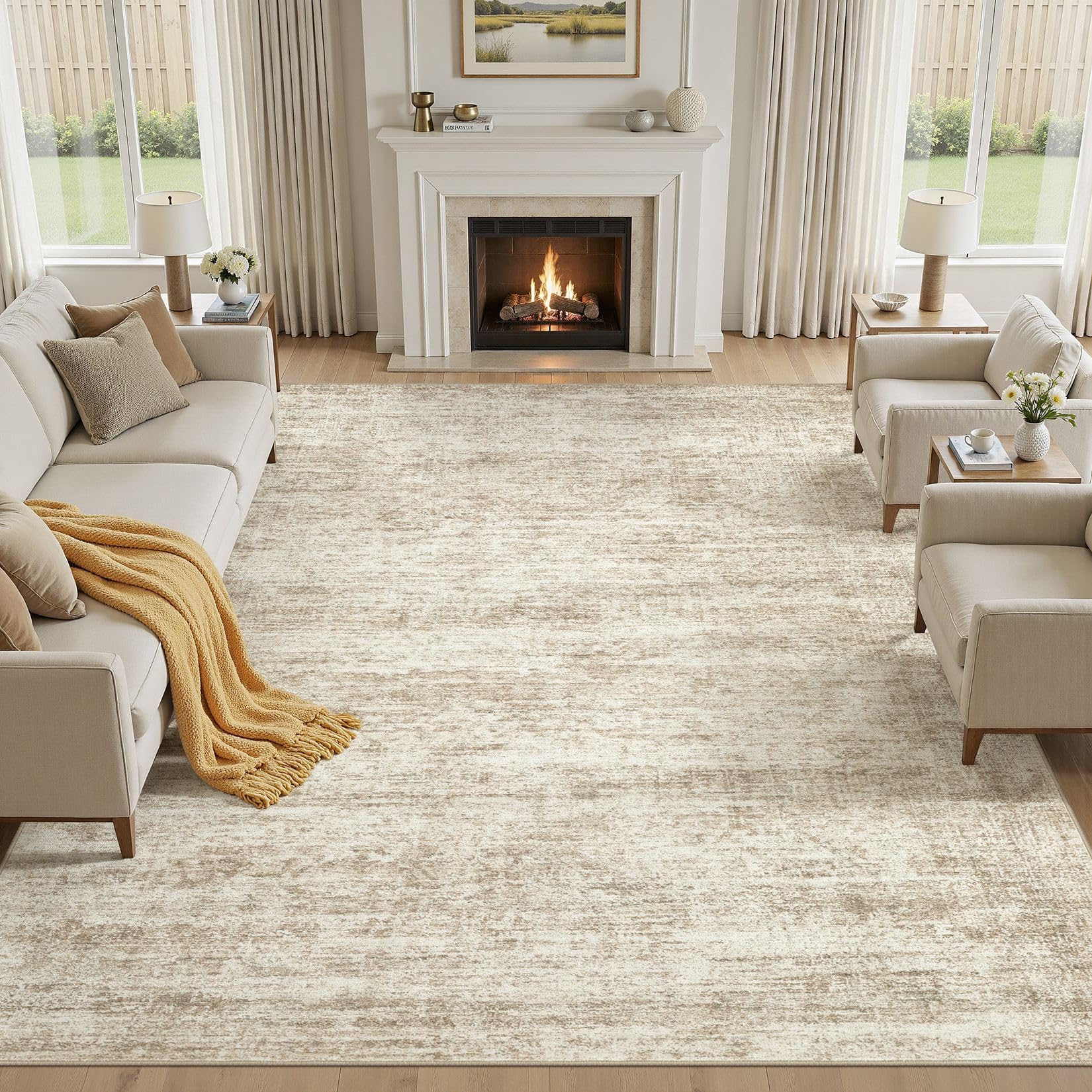 Photo 1 of cotiled 12'x15' Abstract Distressed Area Rug
