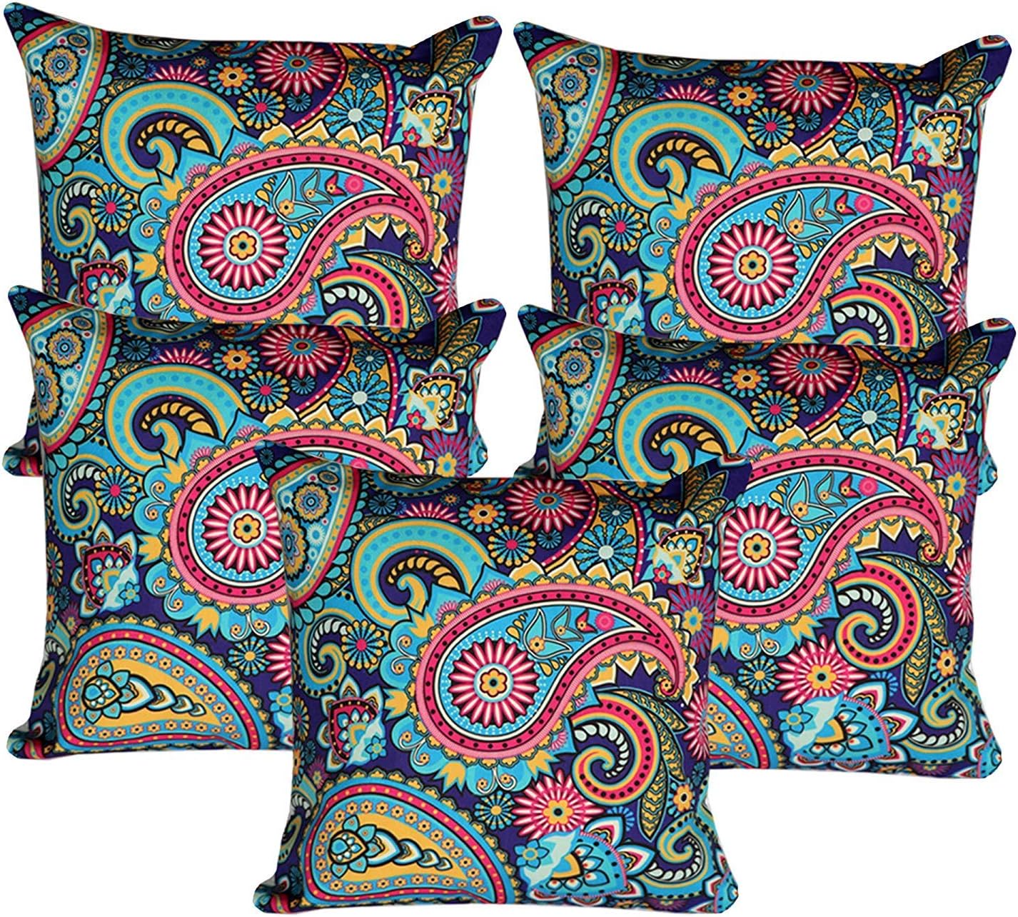 The Home Talk Multi Color Set of 5 Cushion Covers, 16X16