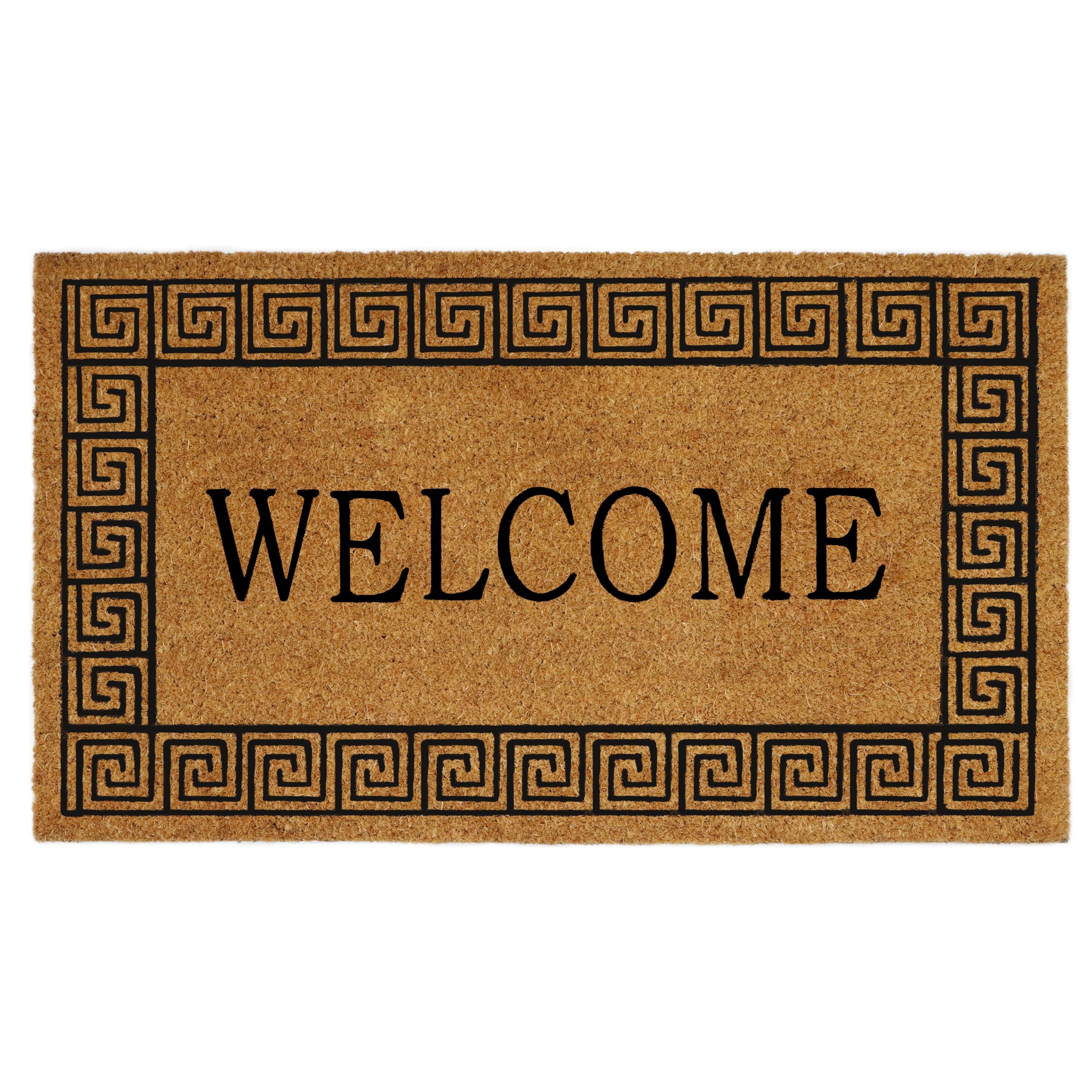 IRONGATE Coir Welcome Doormat - Non Slip Dirt Trapping Coco Coir Mat - Low Profile Indoor Outdoor Doormat - Durable Easy Clean - High Traffic Area