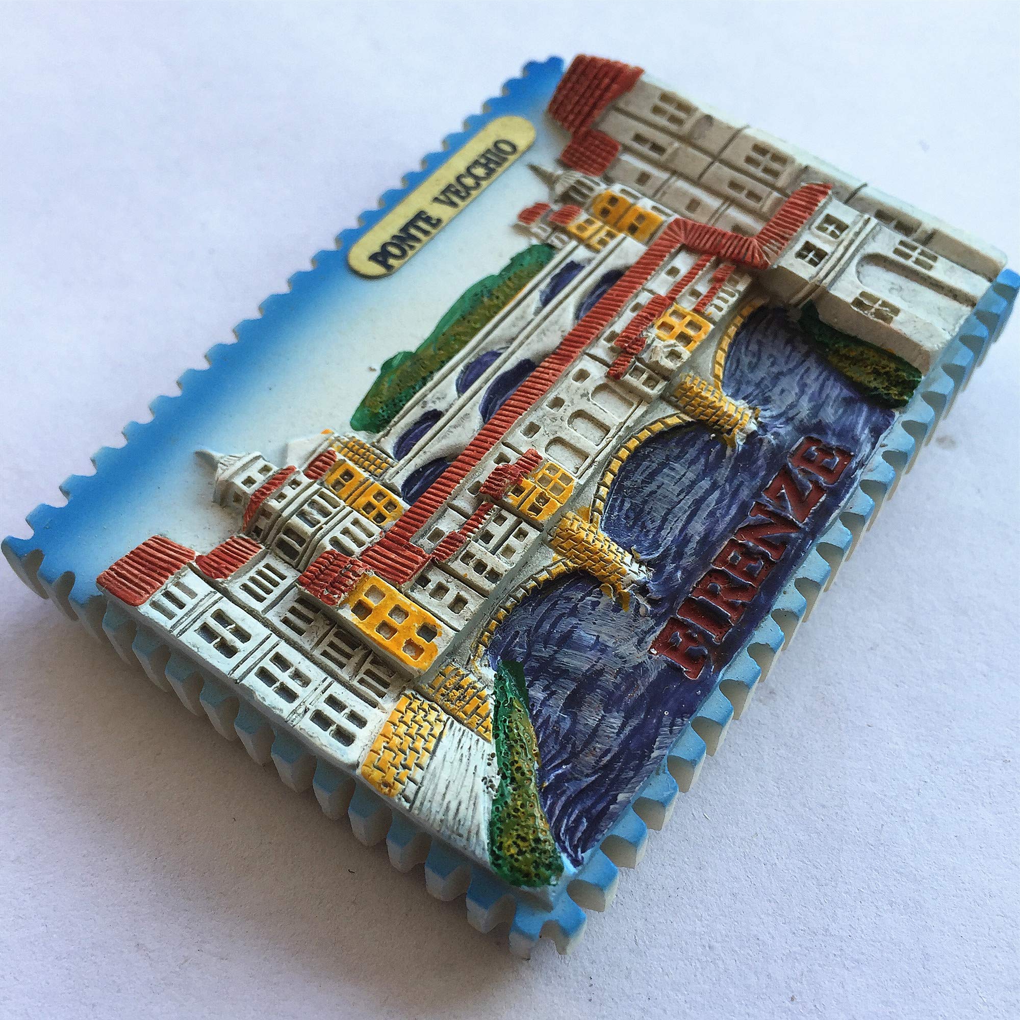 MUYU Magnet Calamita da frigo Vecchio Bridge Firenze Italia Souvenir Regalo Decorazione casa e Cucina Adesivo Magnetico Firenze Frigorifero Collezione
