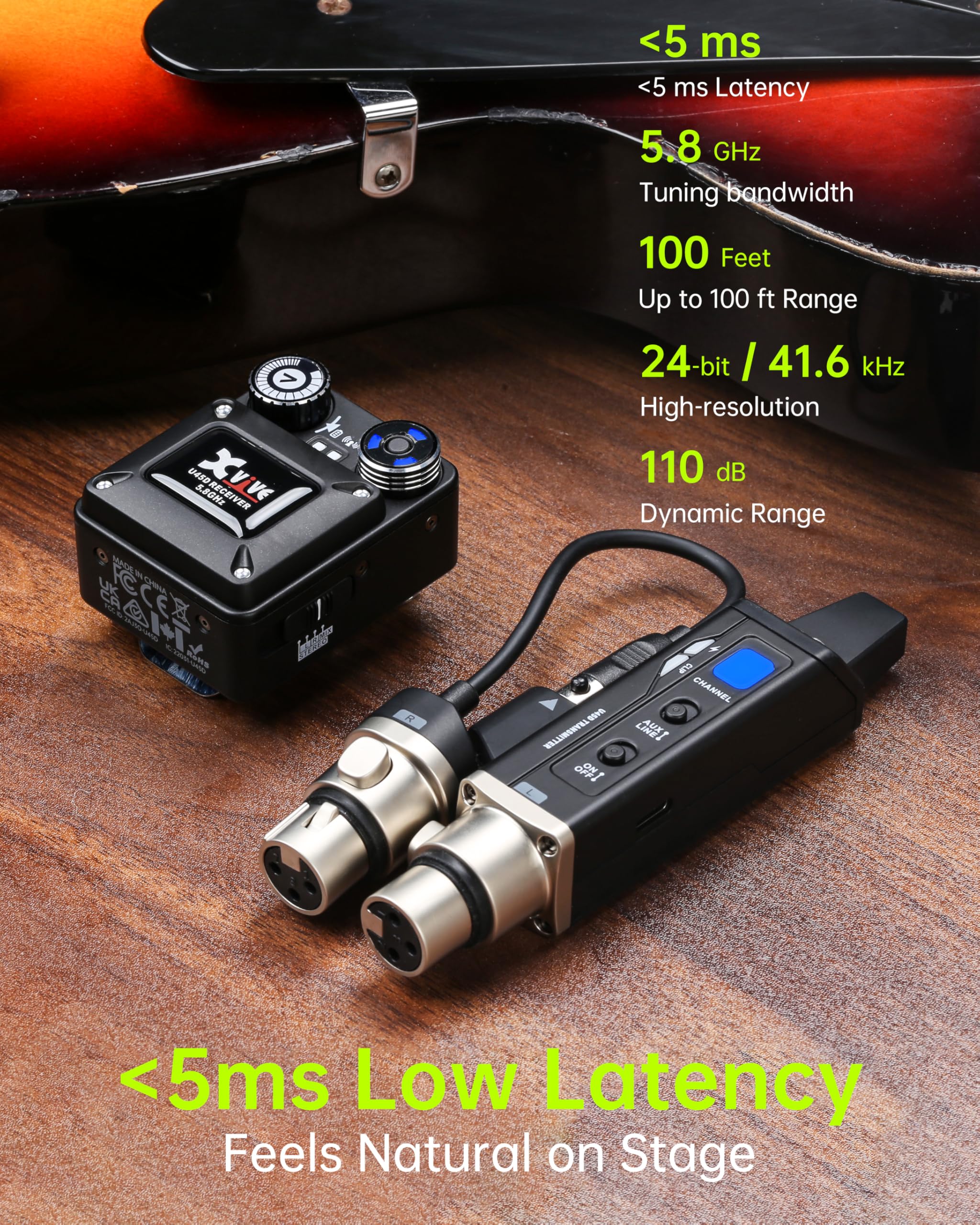 Amazon.com: Xvive U45D True Stereo Wireless in-Ear Monitor System