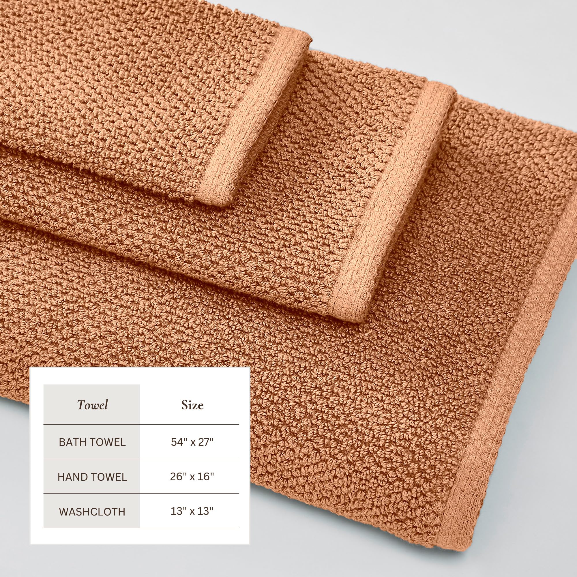 Amazon.com: Orange Bath Towels - 100% Cotton 6 Piece Towel