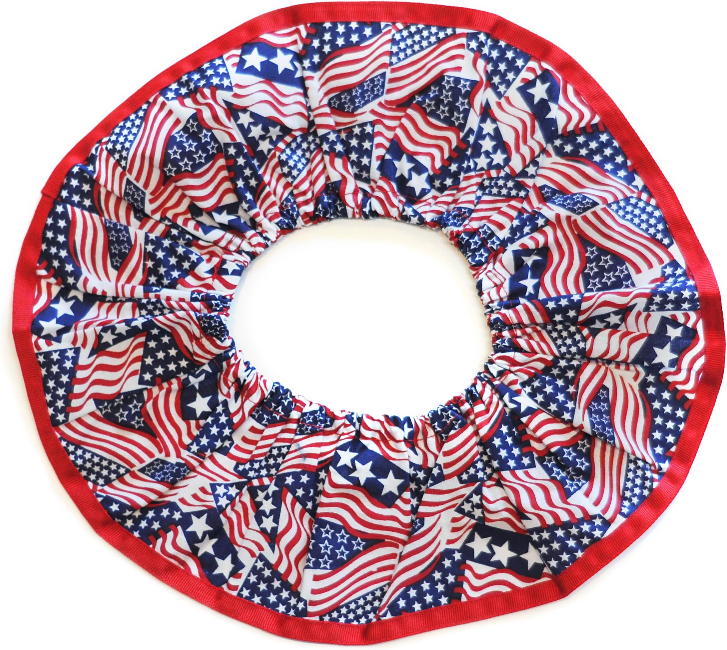 Patriotic Pup American Flag Design Decorative Collar, Large